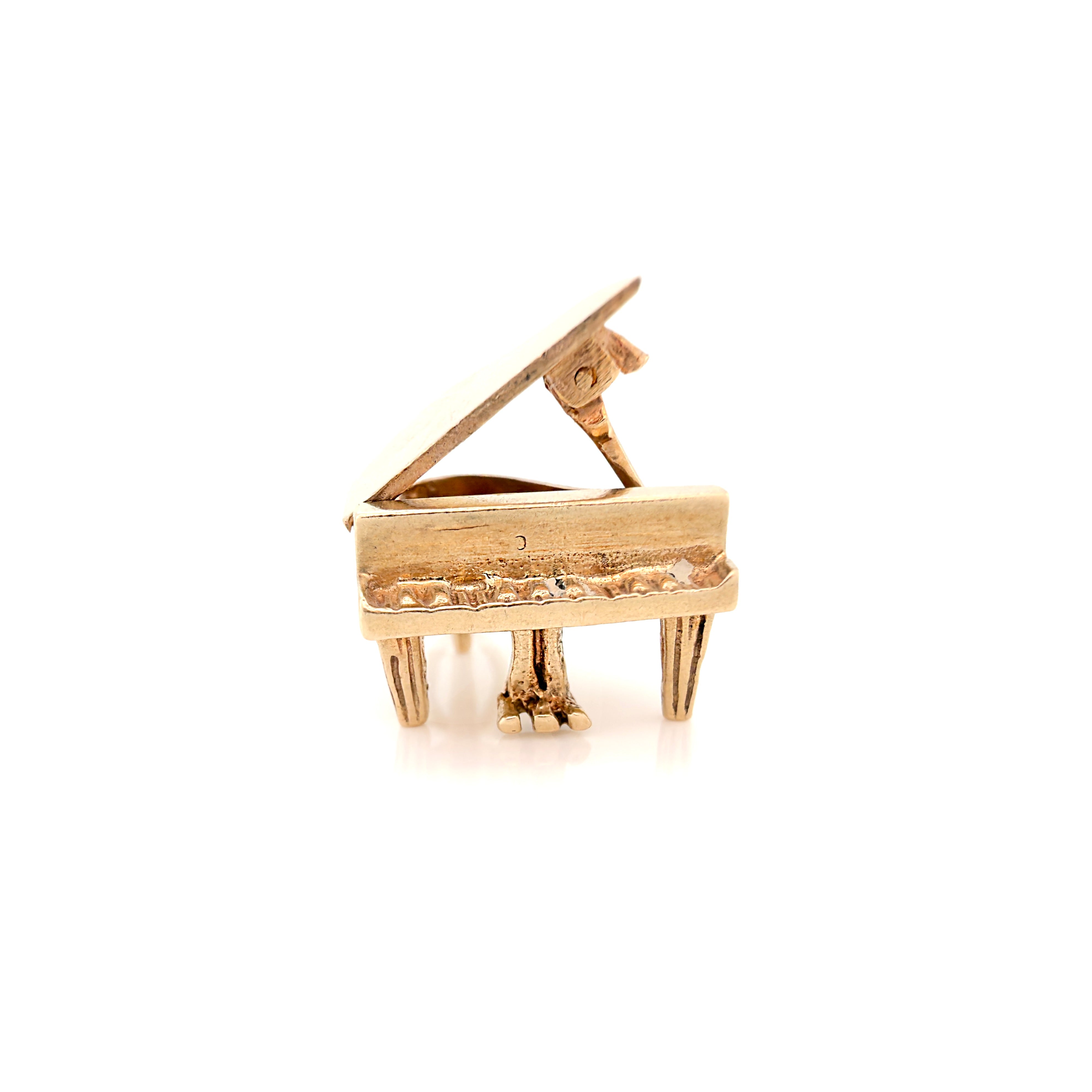 Vintage 1950s 14K Articulating Piano Forte Charm