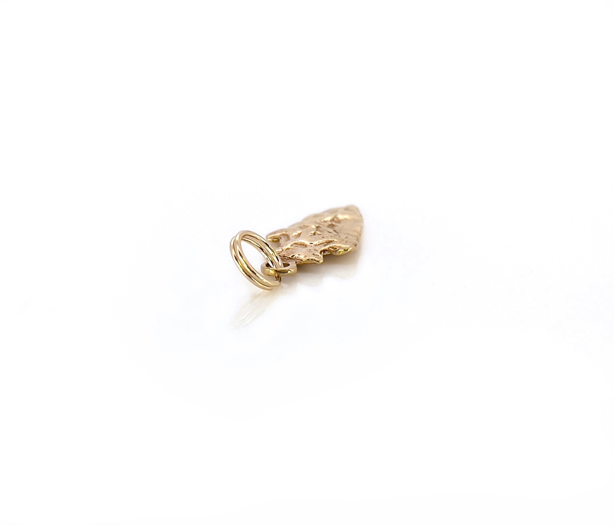 Vintage Arrowhead Charm, 14K