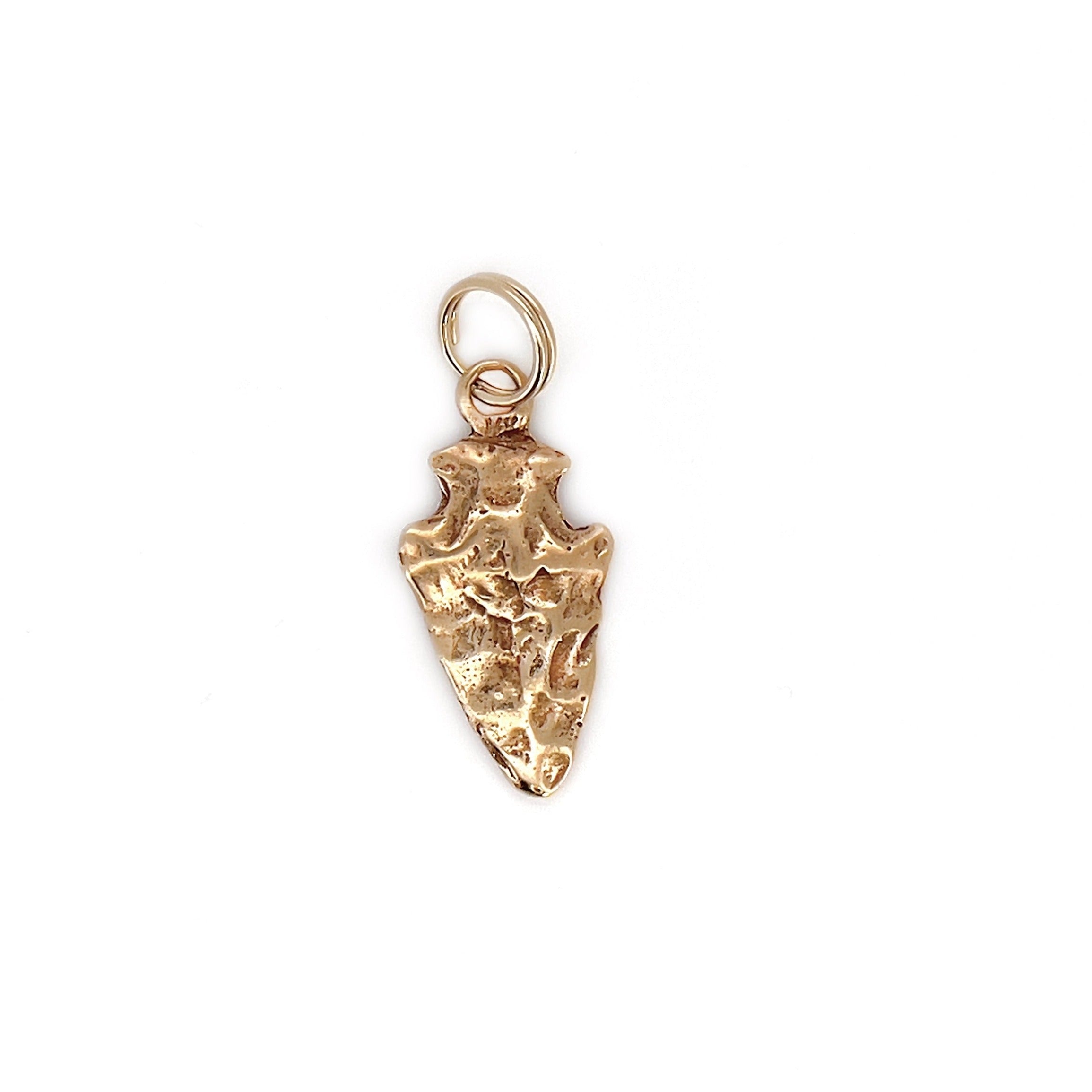 Vintage Arrowhead Charm, 14K