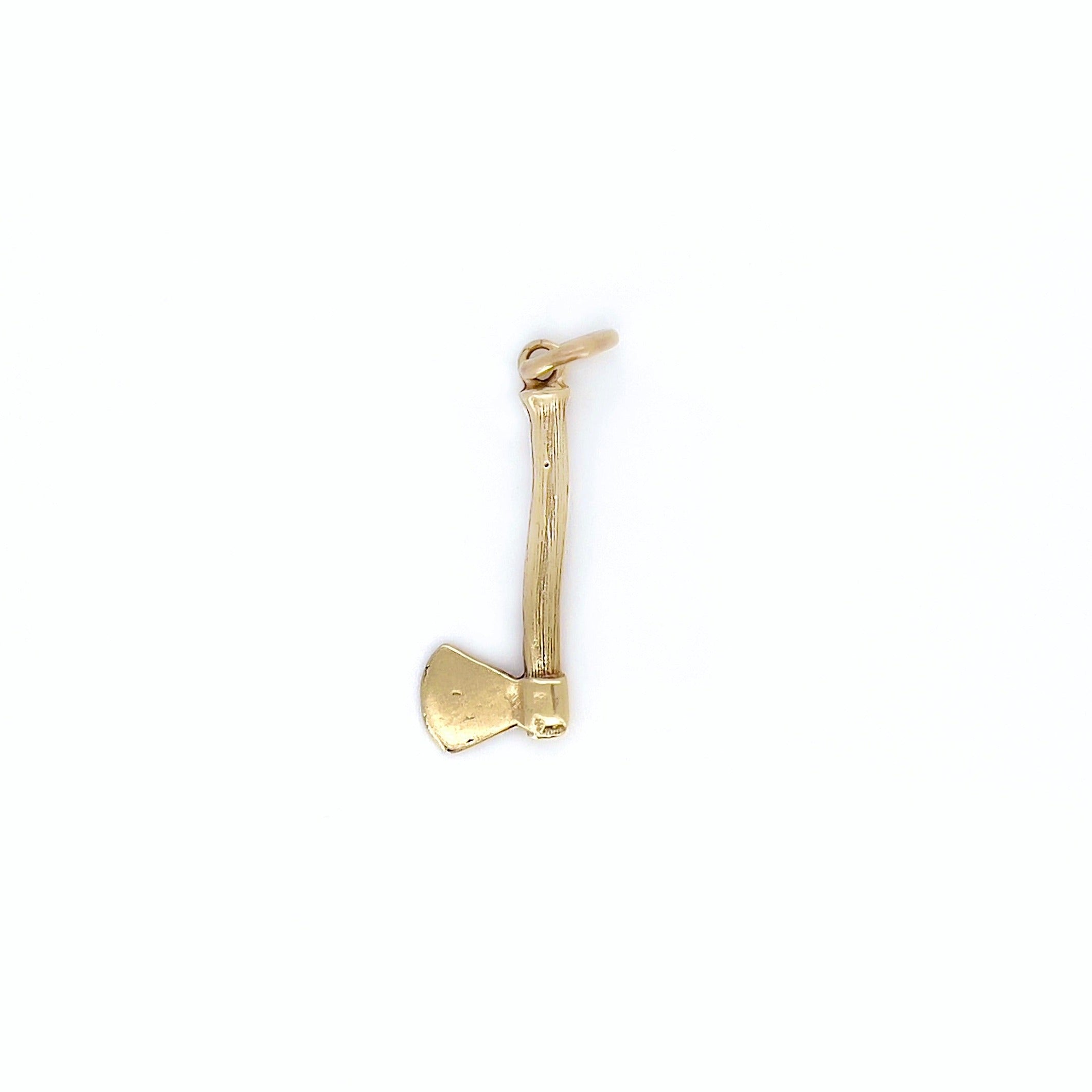 Vintage Ax Charm, 14K