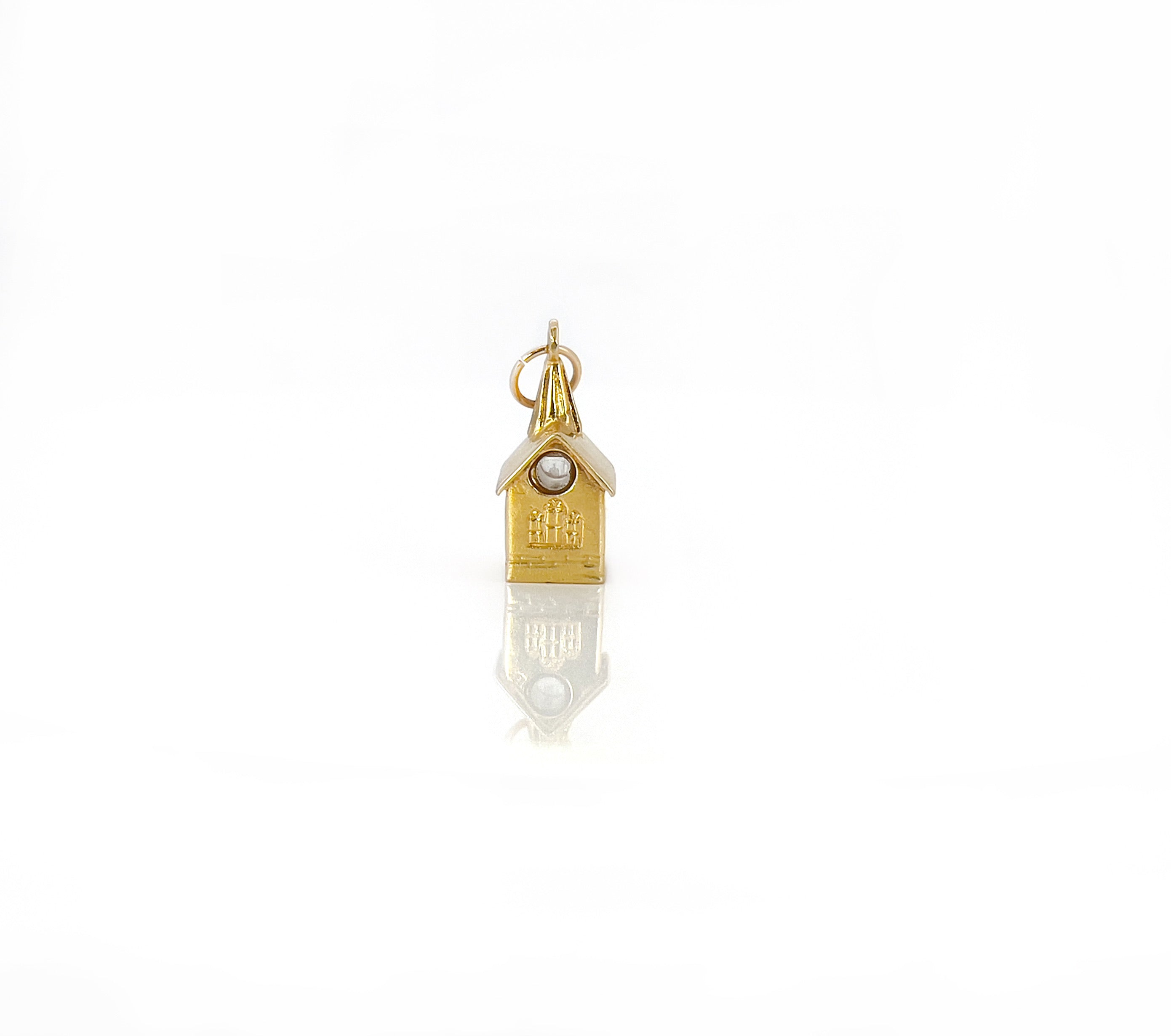 Vintage Gold Stanhope Viewer Chapel Charm, Lord’s Prayer, 14K