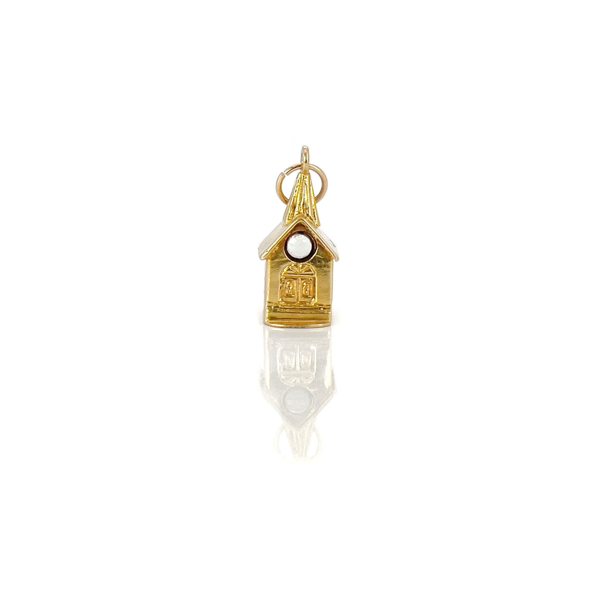 Vintage Gold Stanhope Viewer Chapel Charm, Lord’s Prayer, 14K