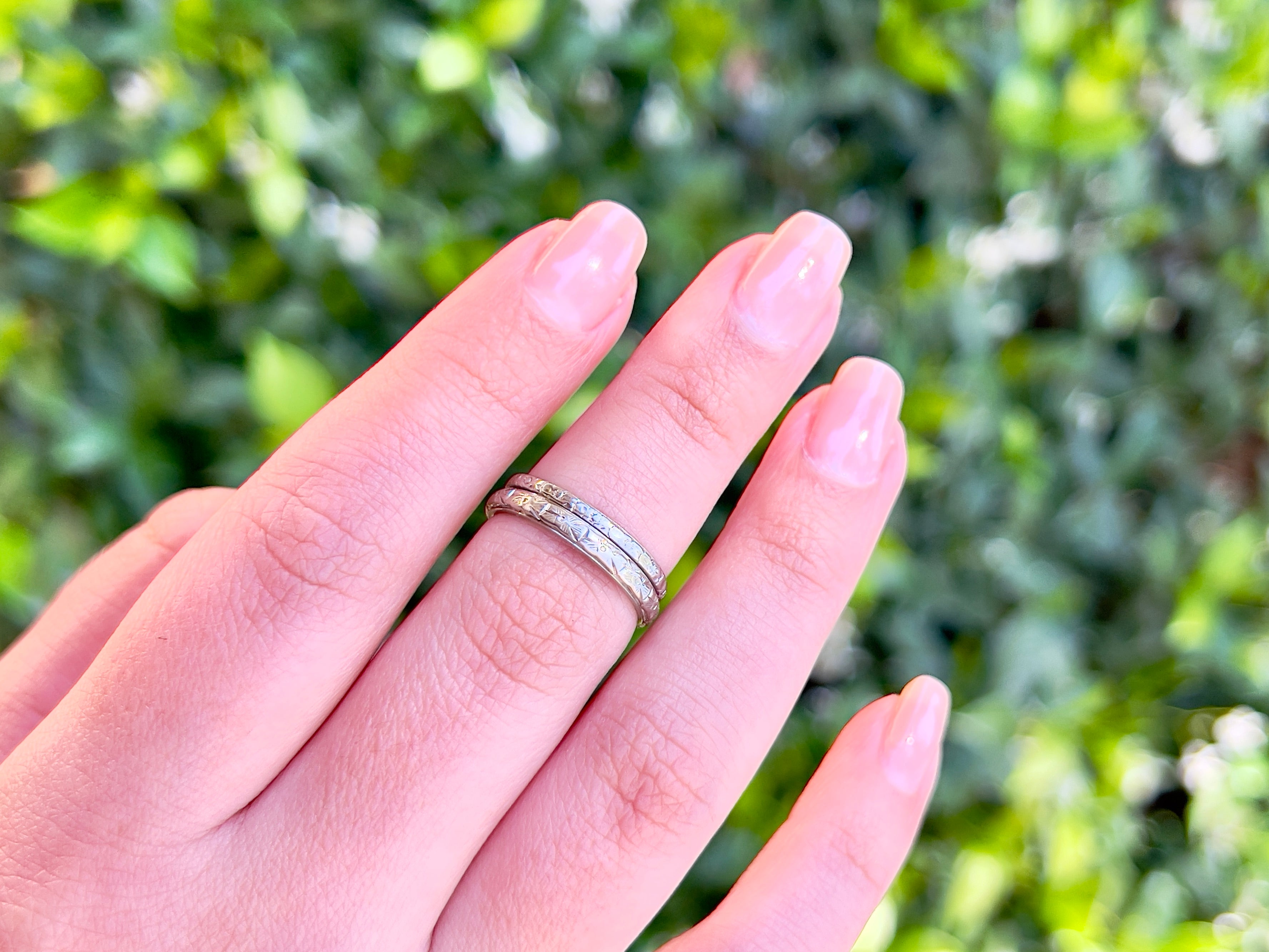 Vintage Belais Wedding Band, Berta, Size 6