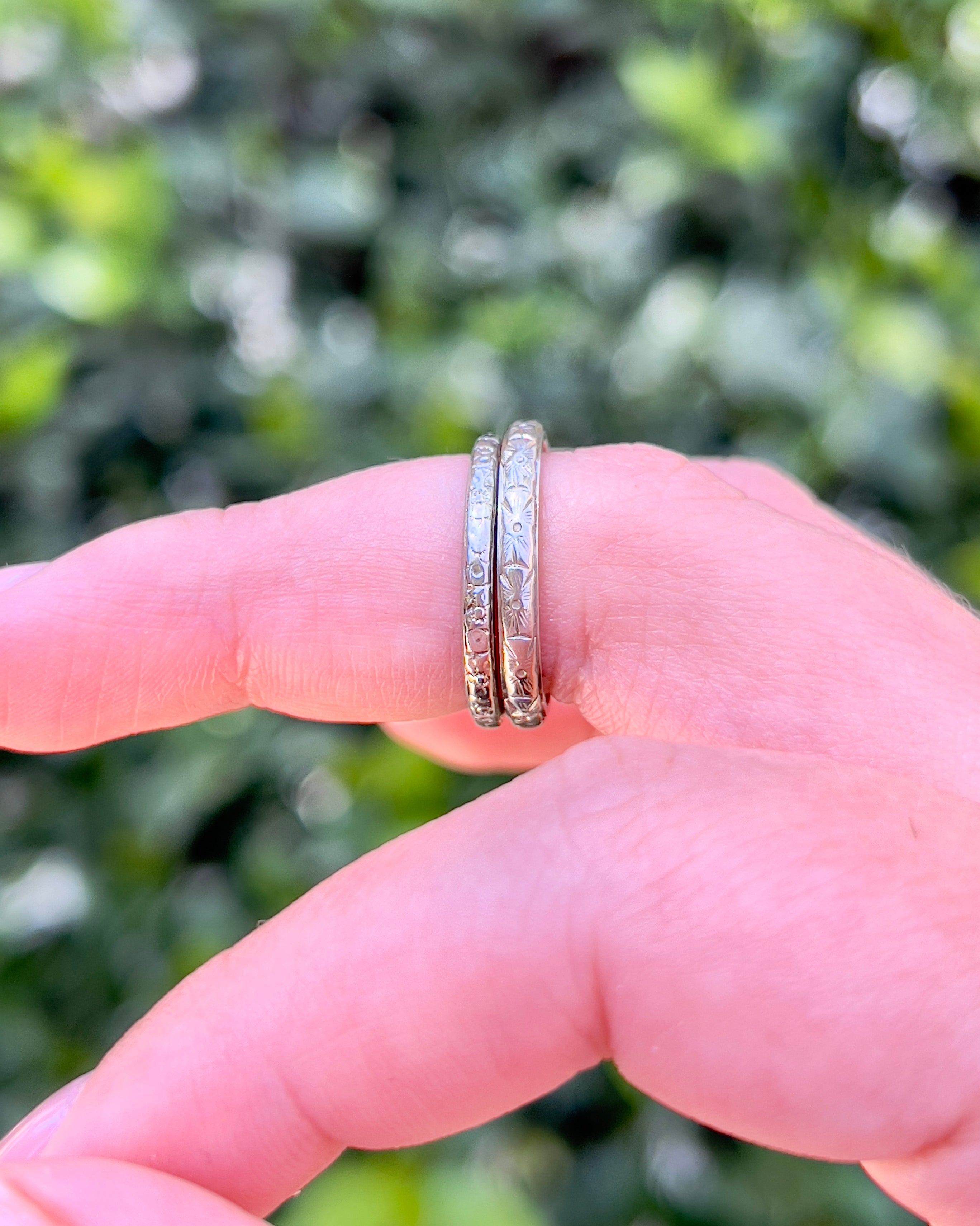 Vintage Belais Wedding Band, Berta, Size 6