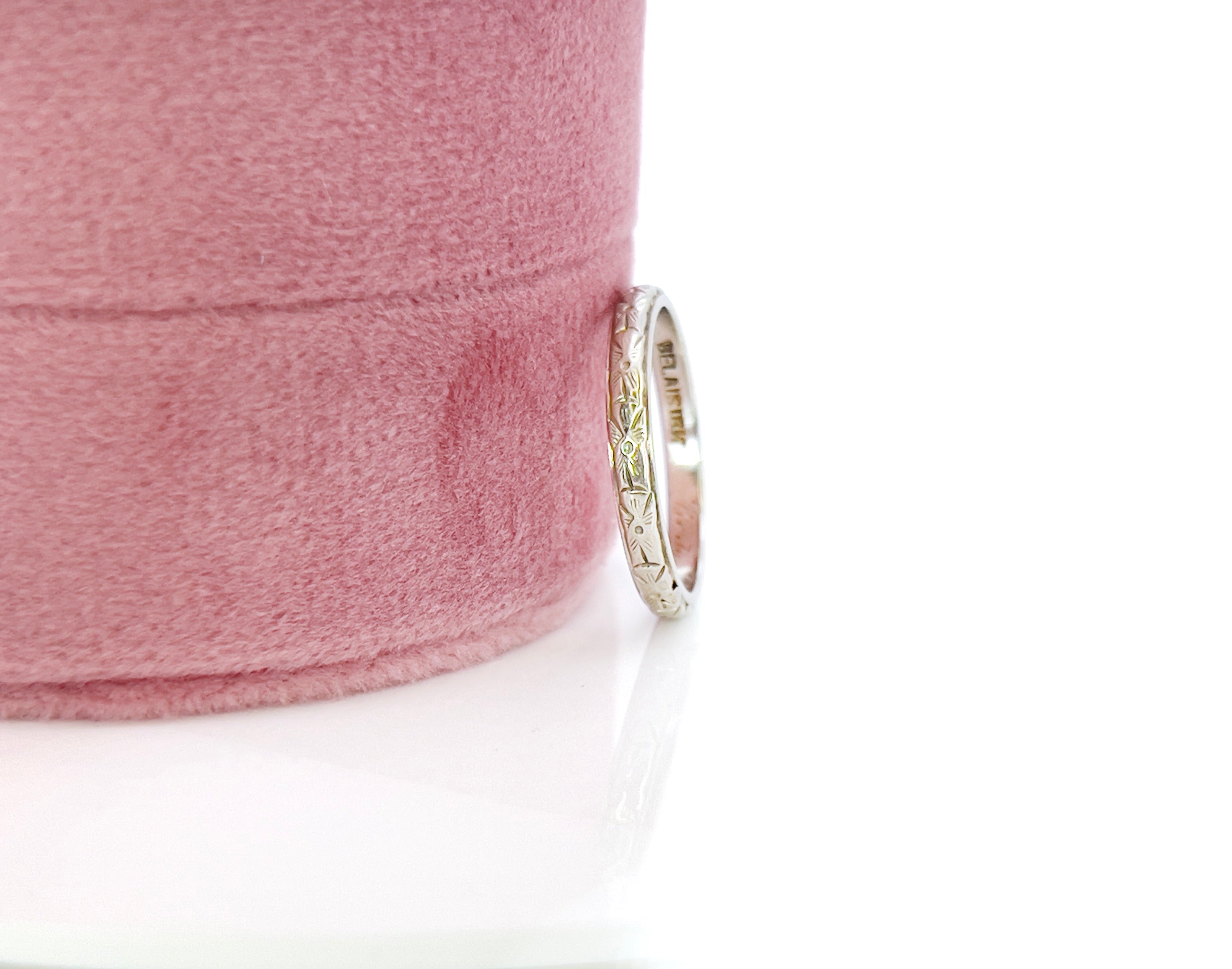 Vintage Belais Wedding Band, Berta, Size 6