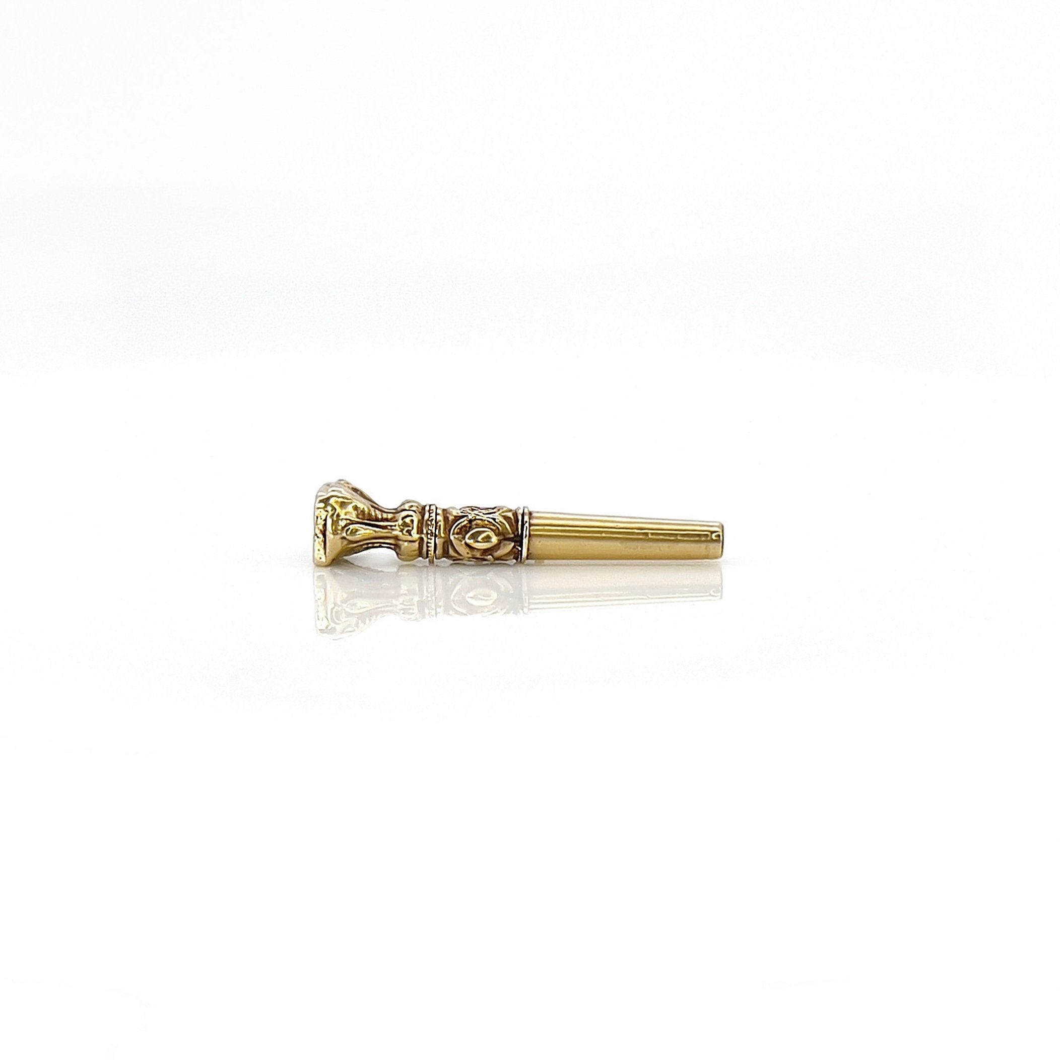 Victorian Pocket Watch Ratchet Key Winder, 18KT