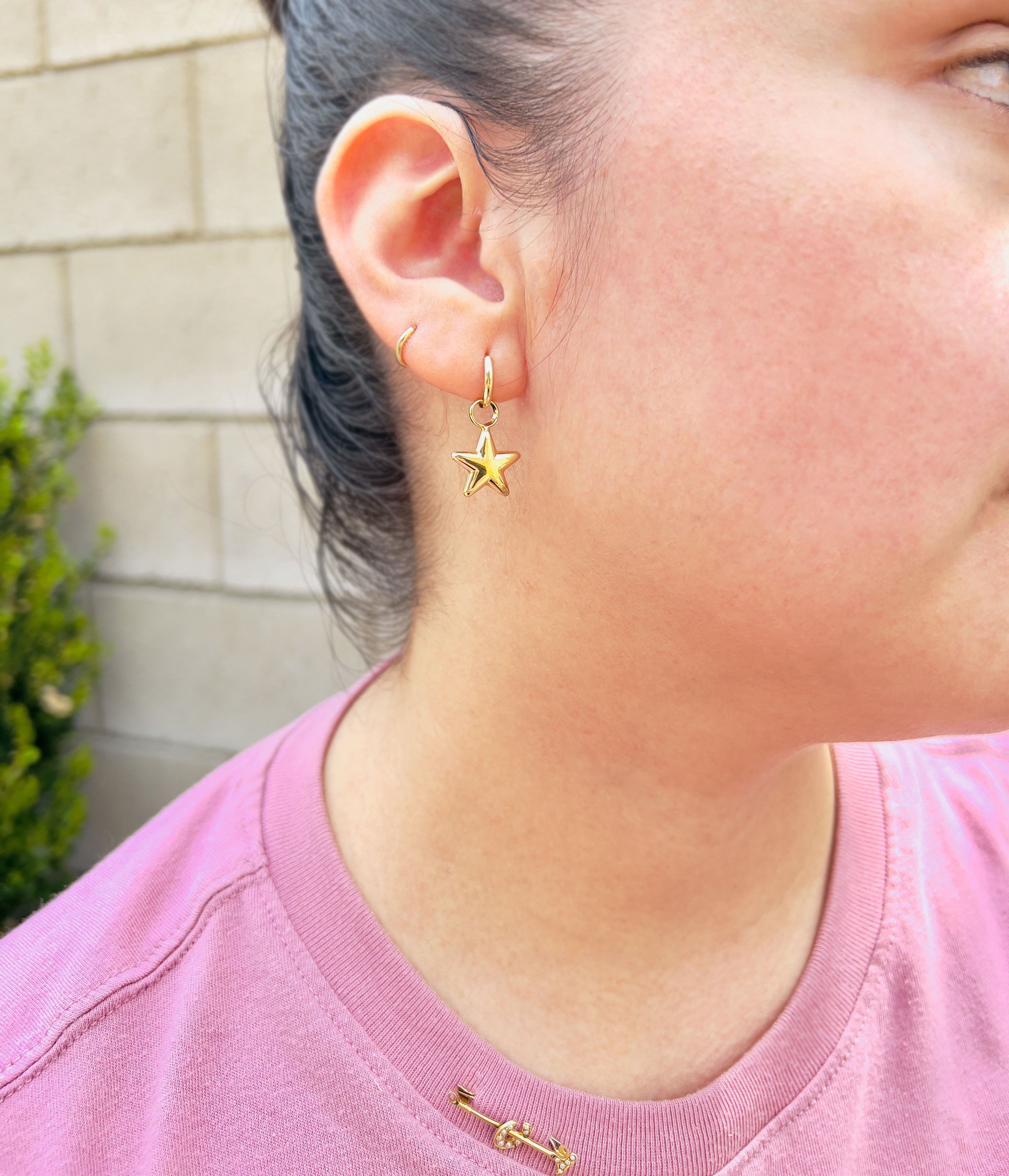 Vintage Star Charms, 9K