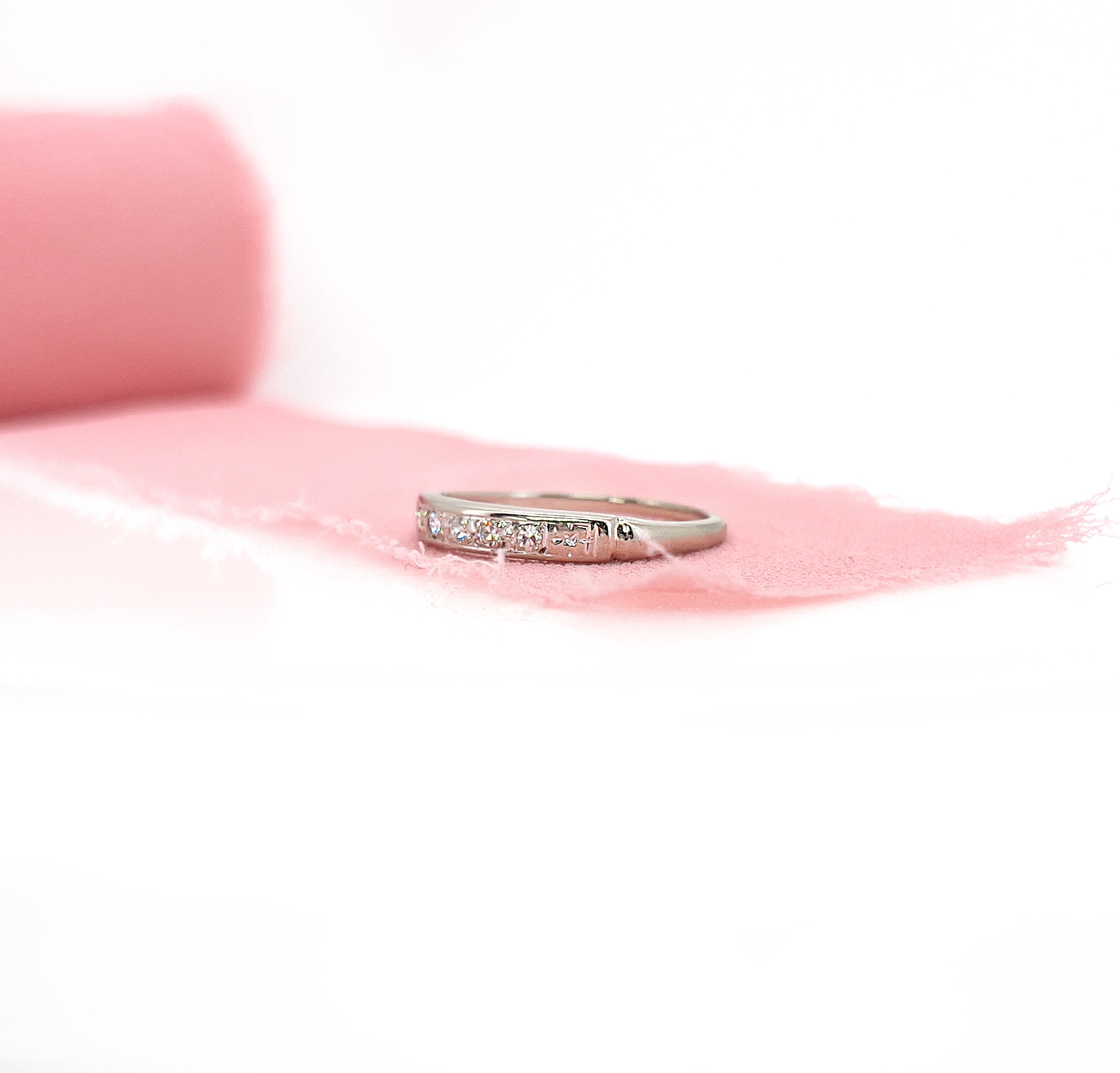 Vintage Orange Blossom Single Cut Diamond Ring, Size 7.5