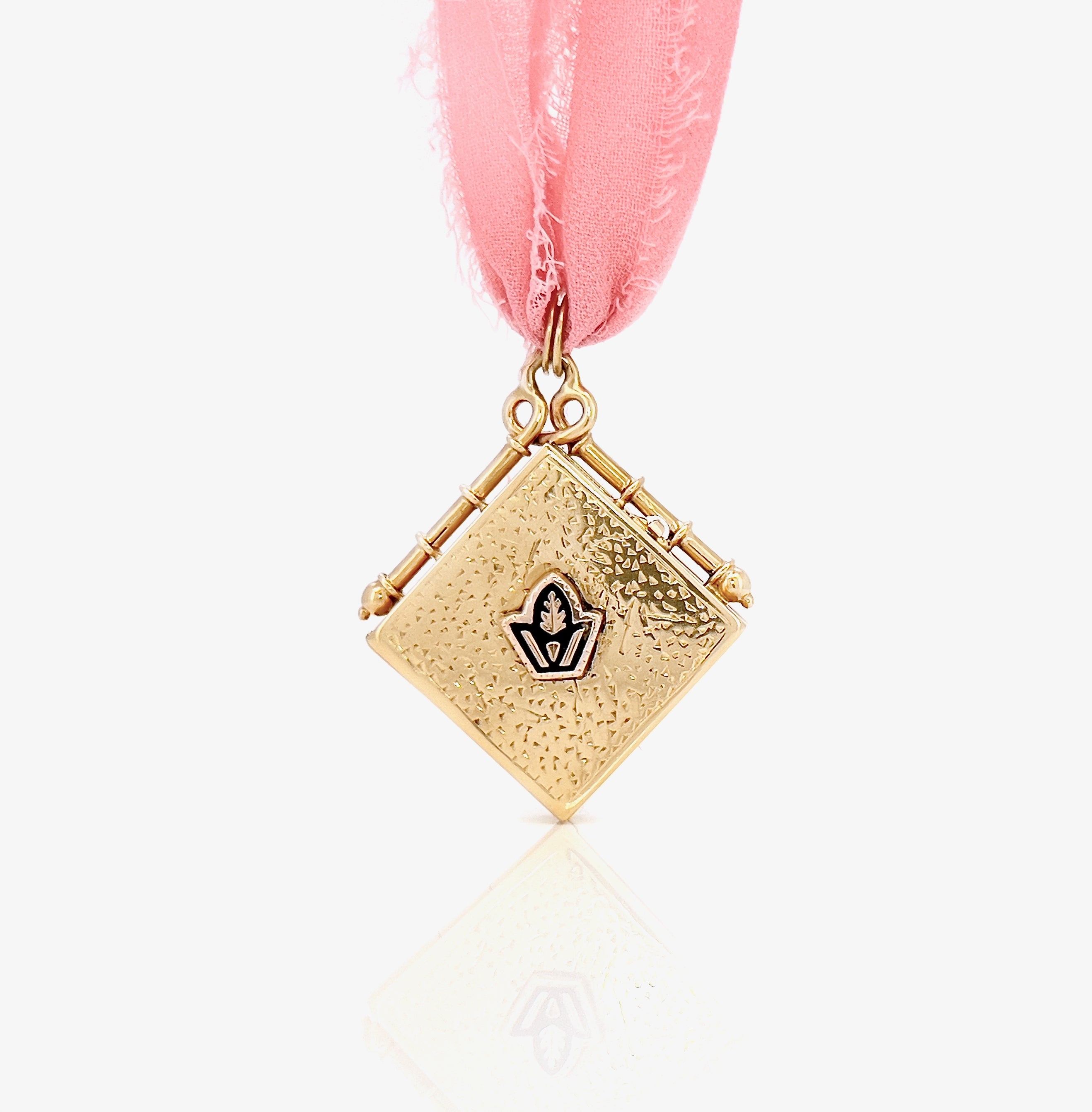 Victorian Ruby Locket, Antique, 14K