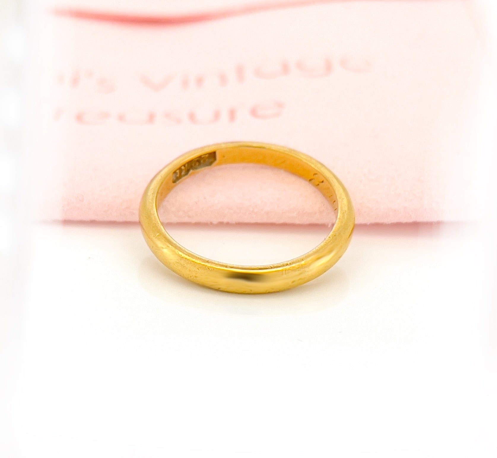 Antique Wedding Band, 20K, Size 5.25