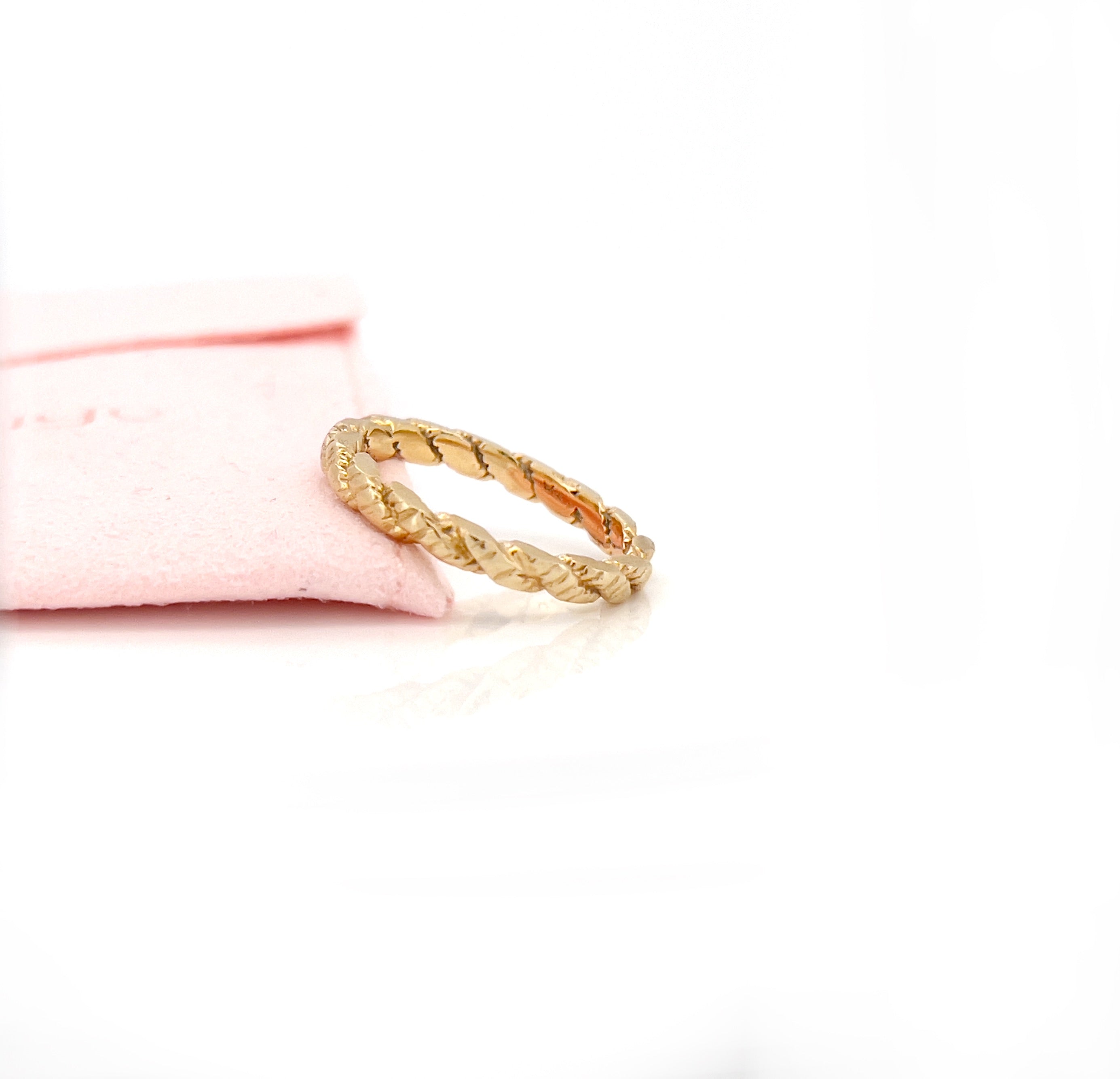 14K Flat Rope Band, Size 6.25