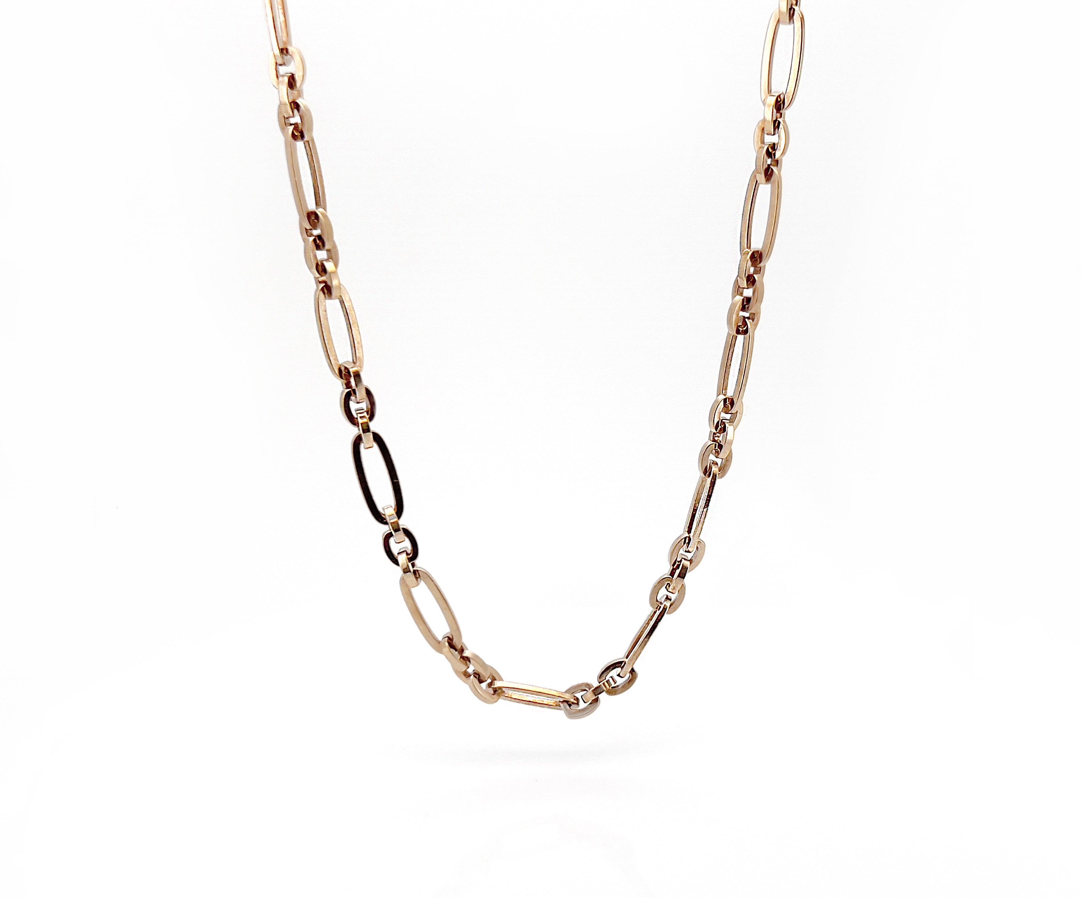 Antique Pocket Watch Chain, Rose Gold