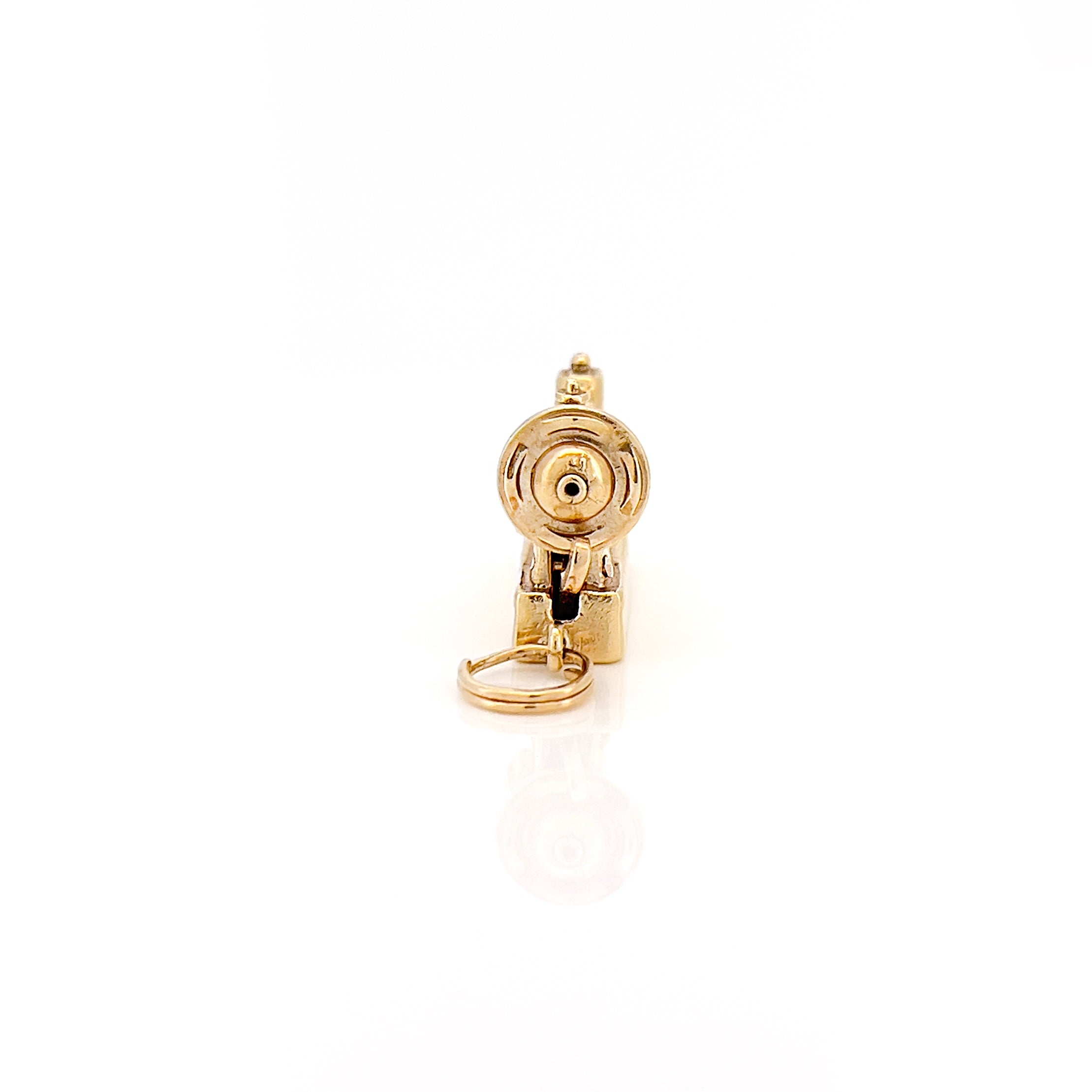 1960s Vintage 14K Articulating Sewing Machine Charm