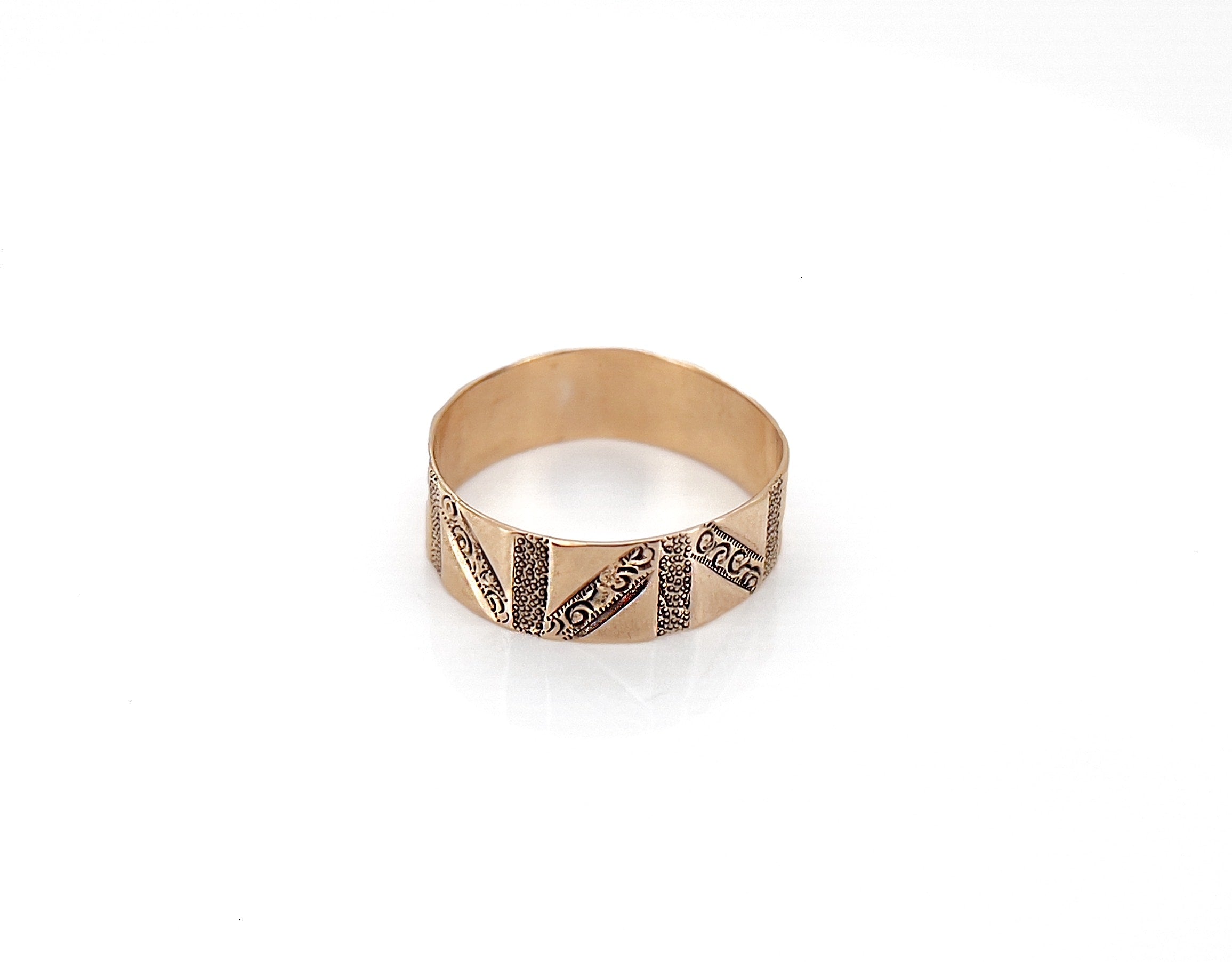 Antique Victorian Wedding Band, Size 8.5