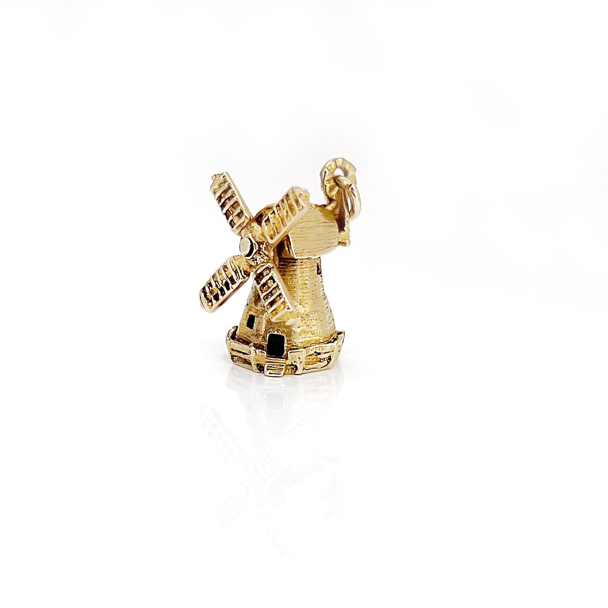 Vintage Windmill Charm, 9K, London 1958
