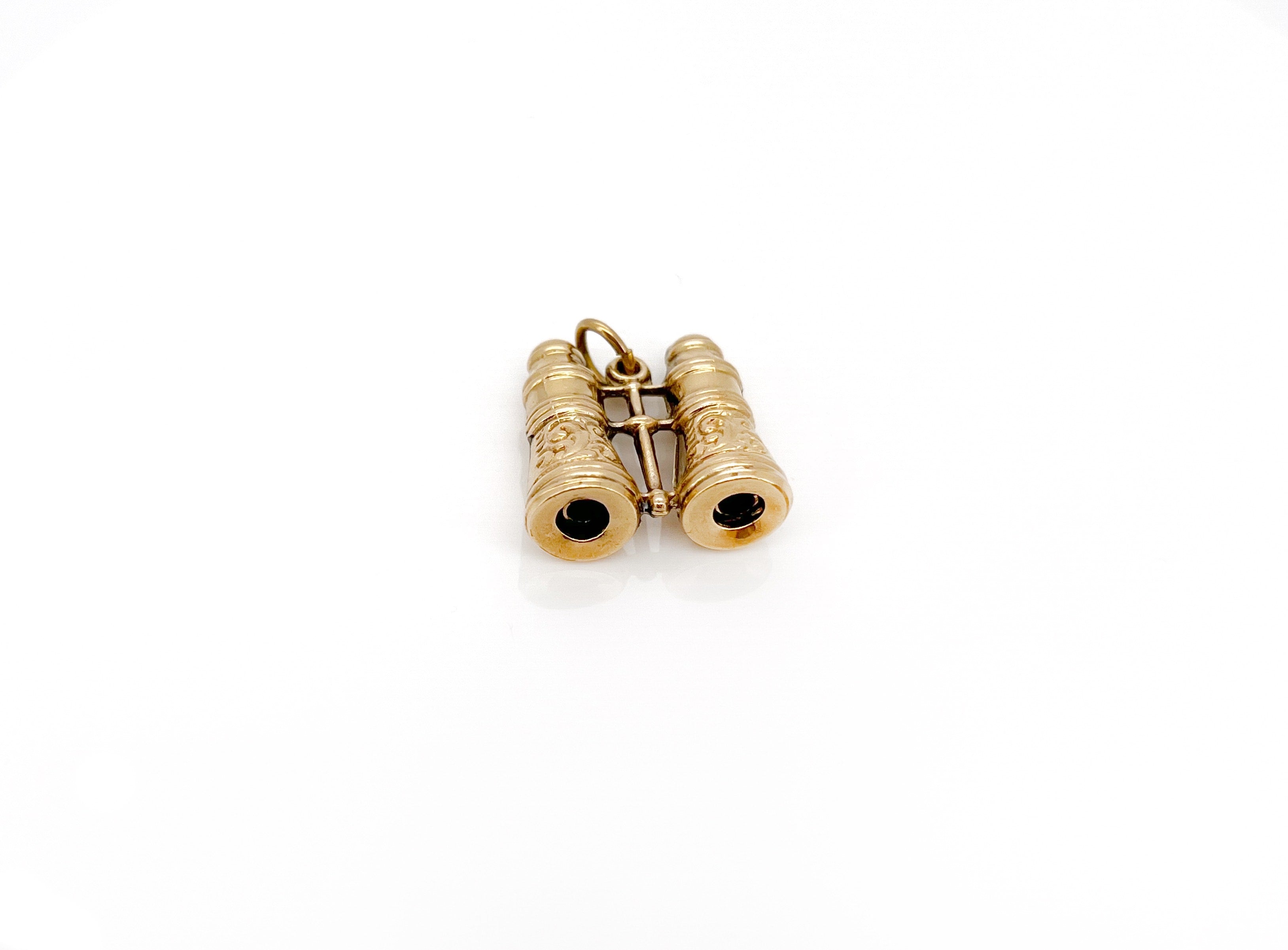 Vintage Binoculars Charm, 14K
