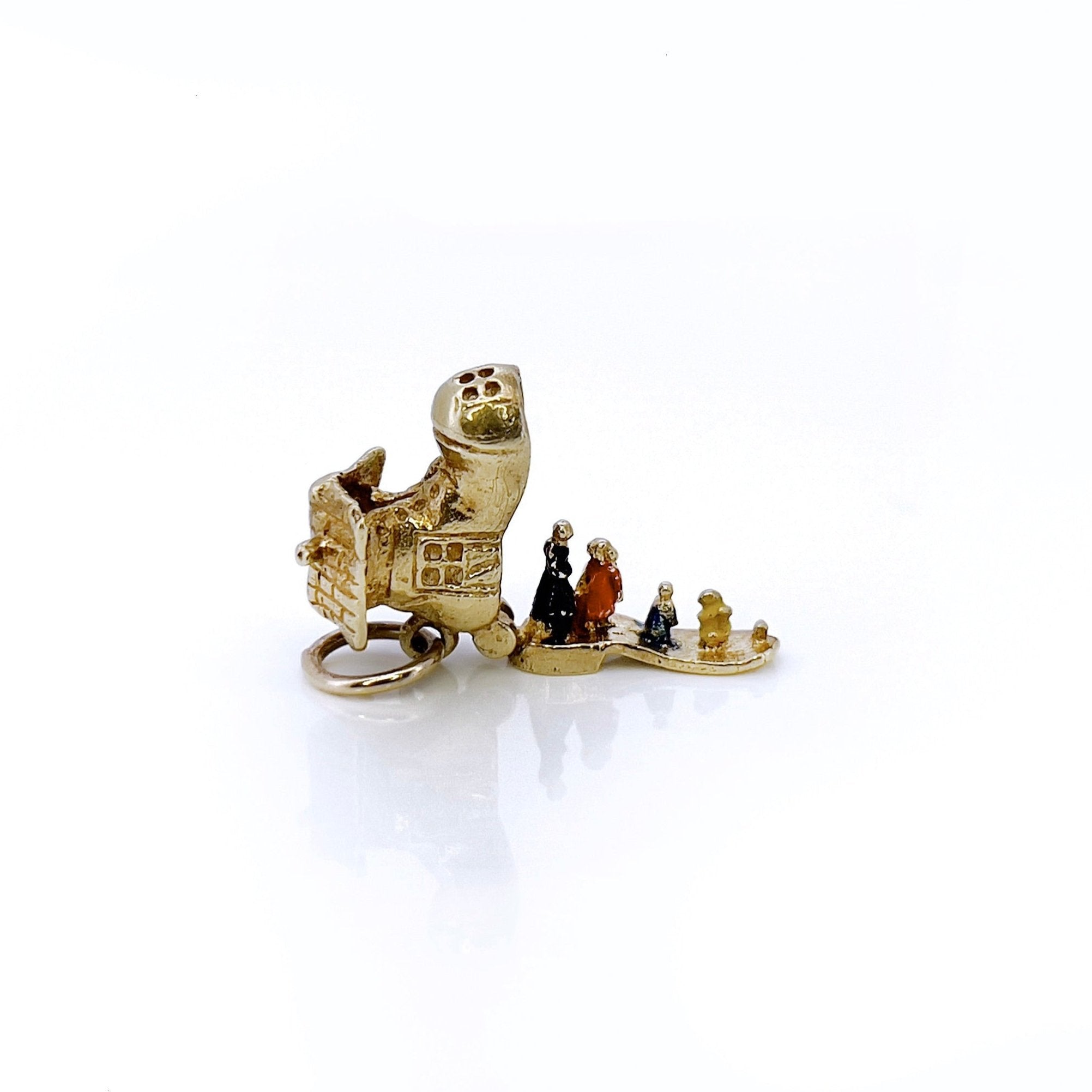 Vintage Old Woman Who Lived in a Shoe Charm