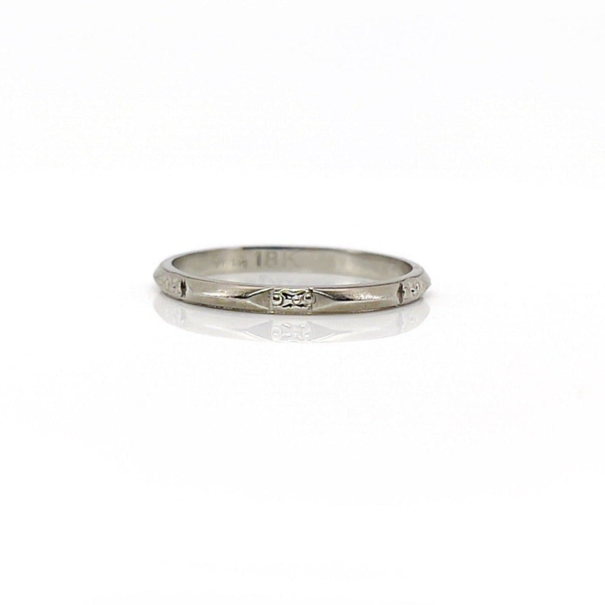 Vintage Forget Me Not Flower Eternity Ring, Size 5.25