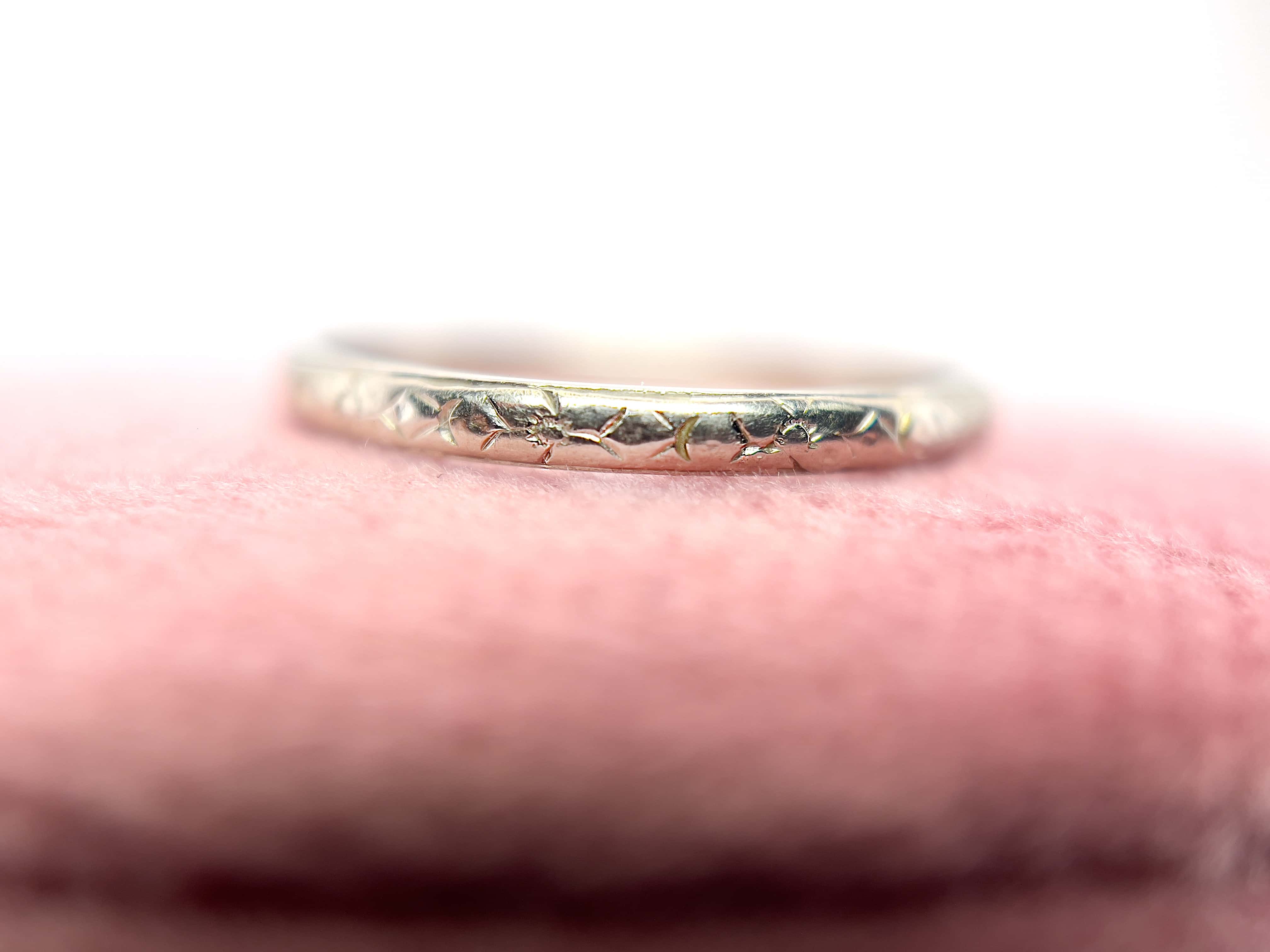 Vintage Belais Orange Blossom Ring, White Gold, Size 5.5