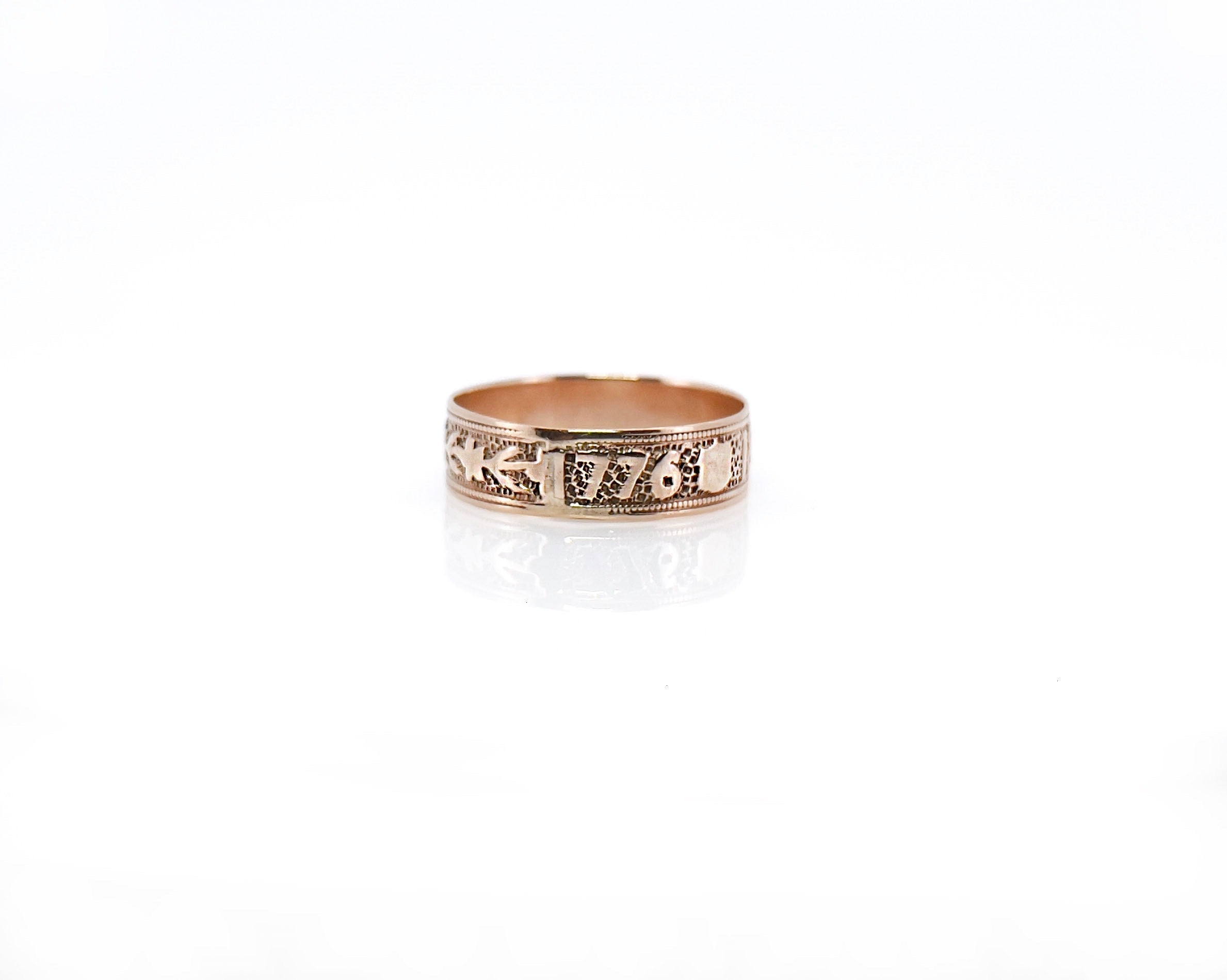 Antique Centennial Ring, 1776 & 1876, 10K, Size 9.5