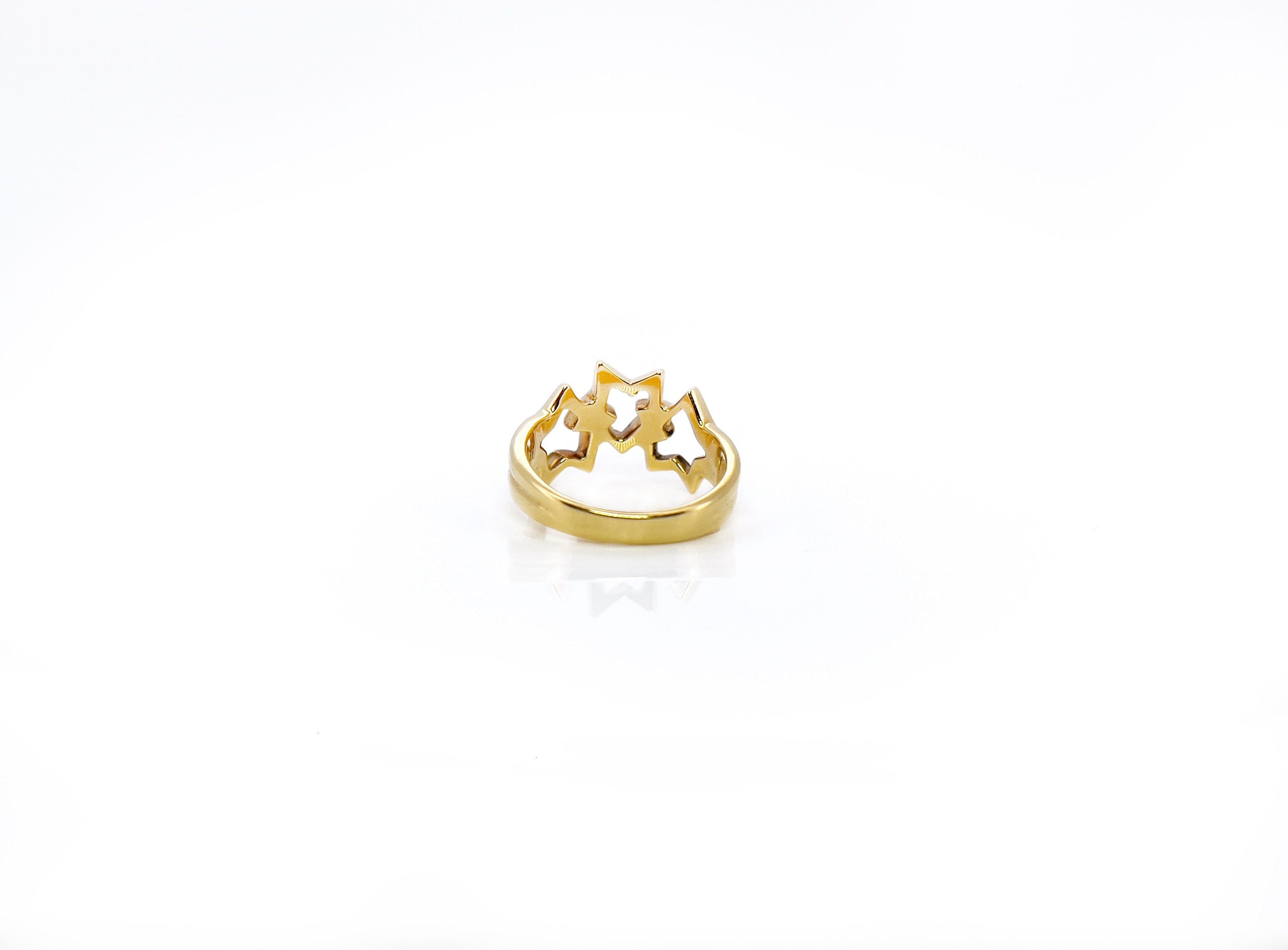 Vintage Tiffany Triple Star Ring, 18K, Size 4.5