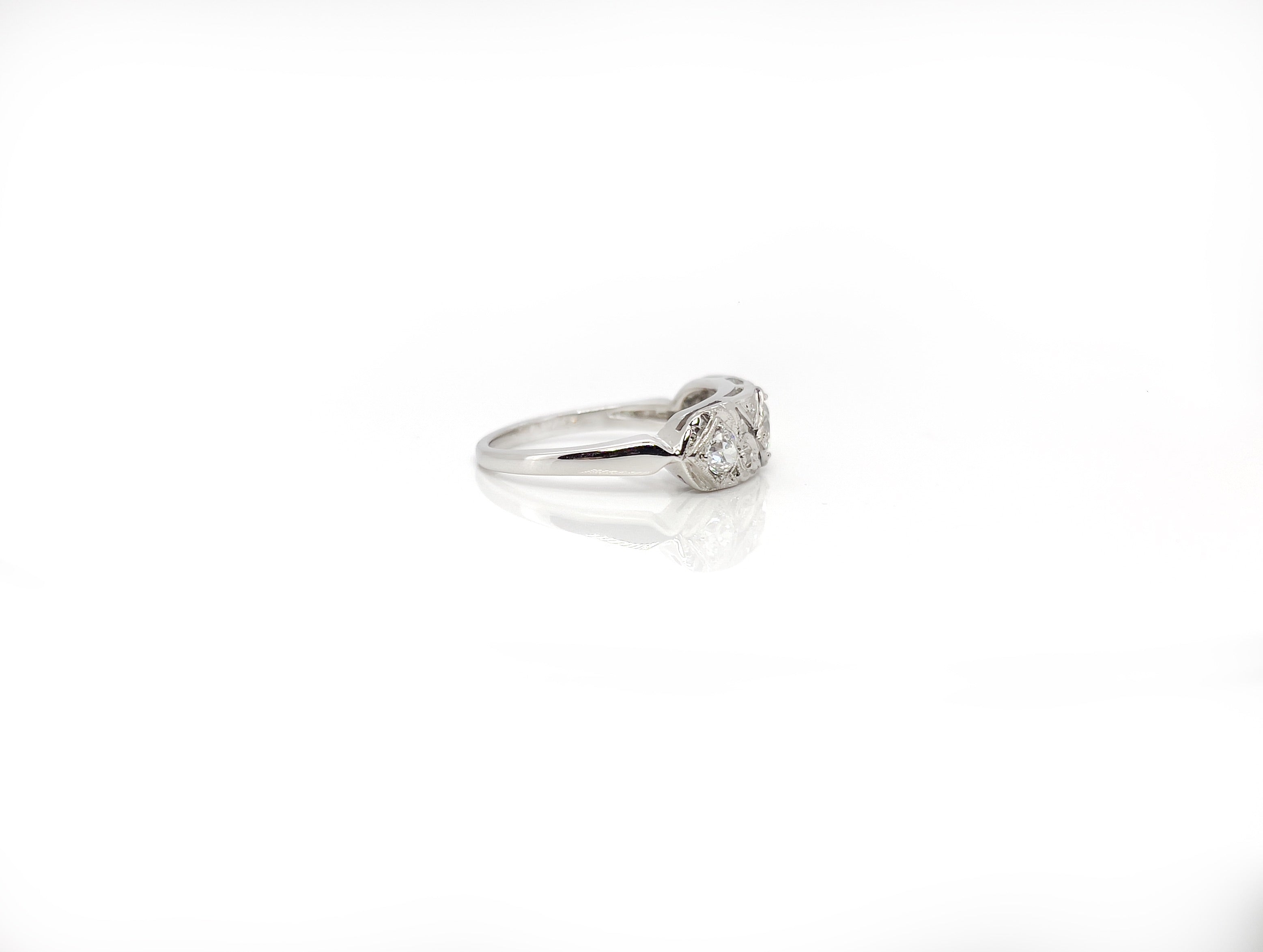 Vintage Old European, Transitional, and Single Cut Diamond Ring, 0.70 cts, 14K