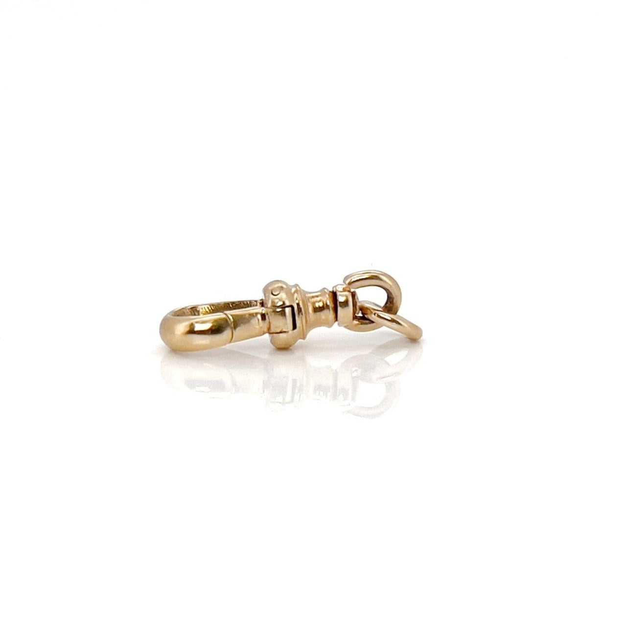 Antique Swivel Dog Clip, 14K