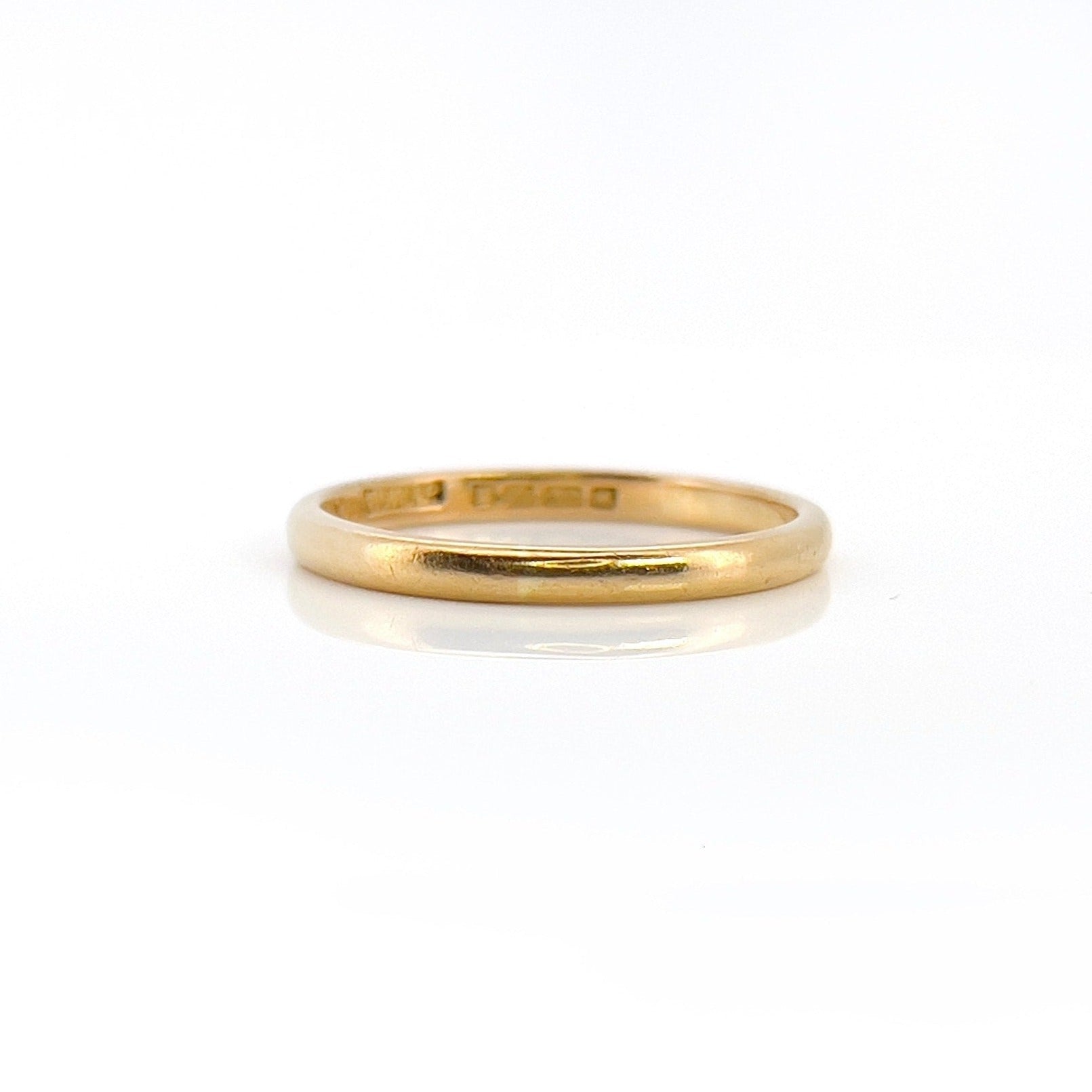 Vintage 22KT Stacking Ring, London 1932, Size 8.75