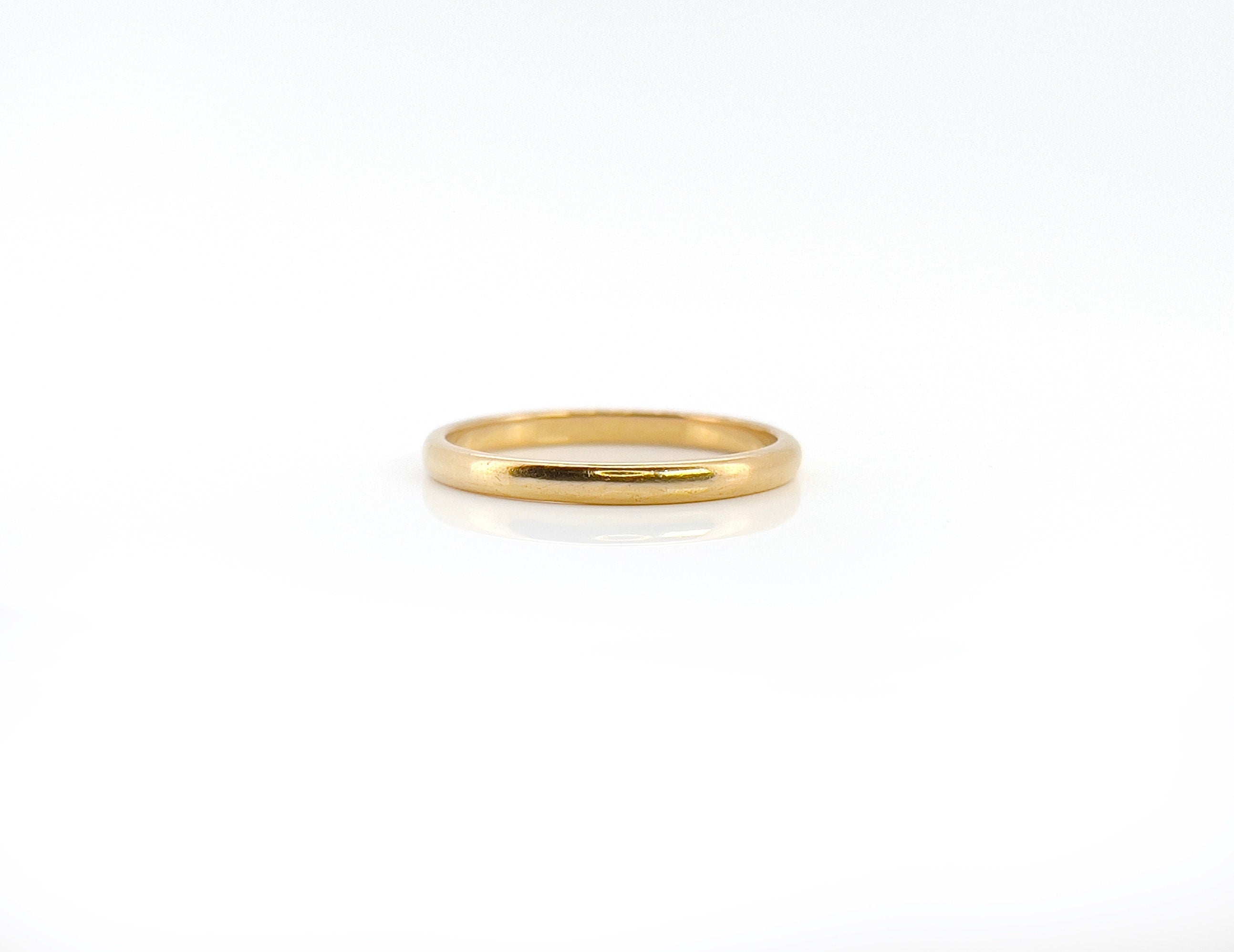 Vintage 22KT Stacking Ring, London 1932, Size 8.75