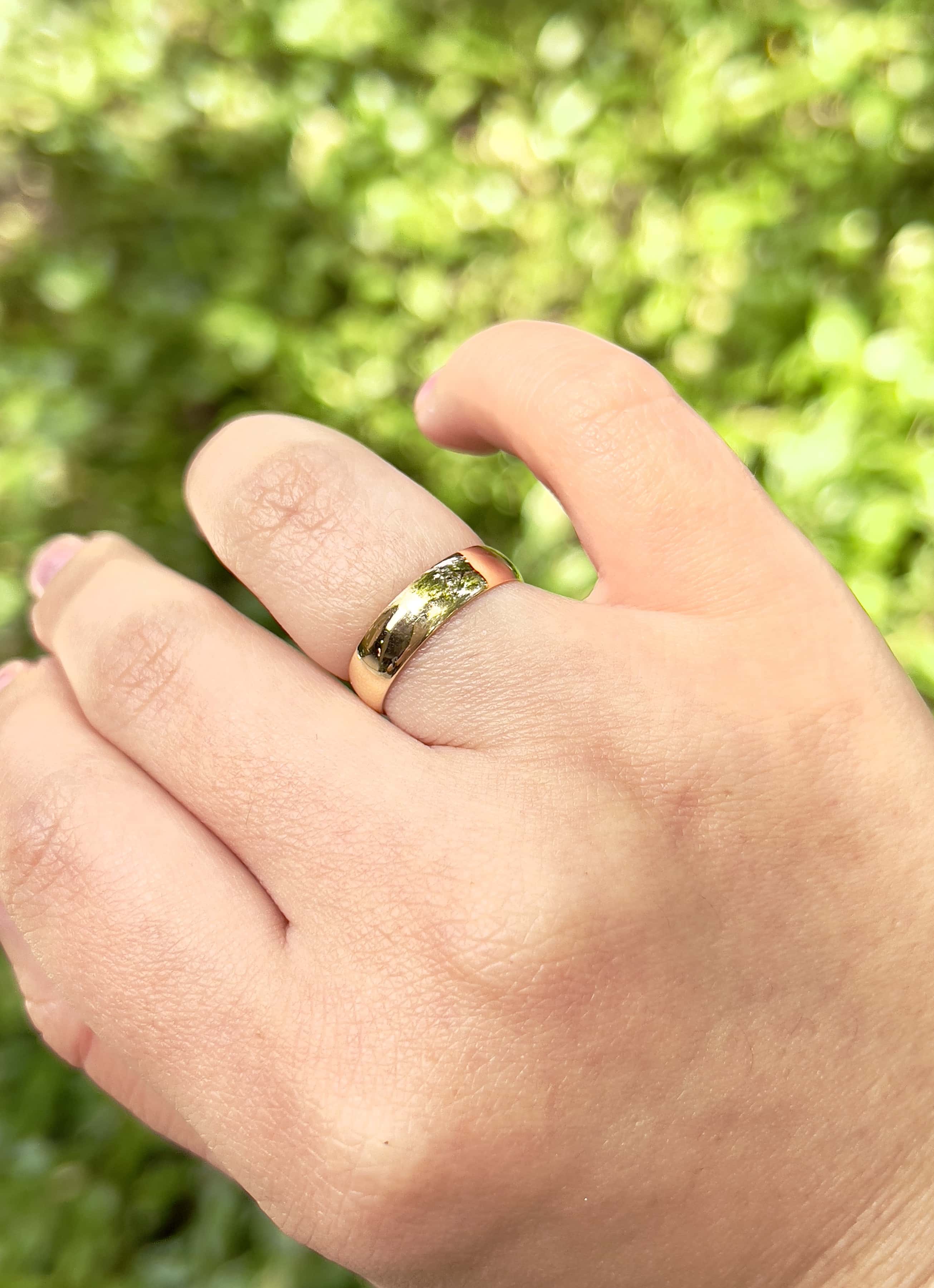 Antique 18KT Wedding Ring, Birmingham 1908, Size 6.75