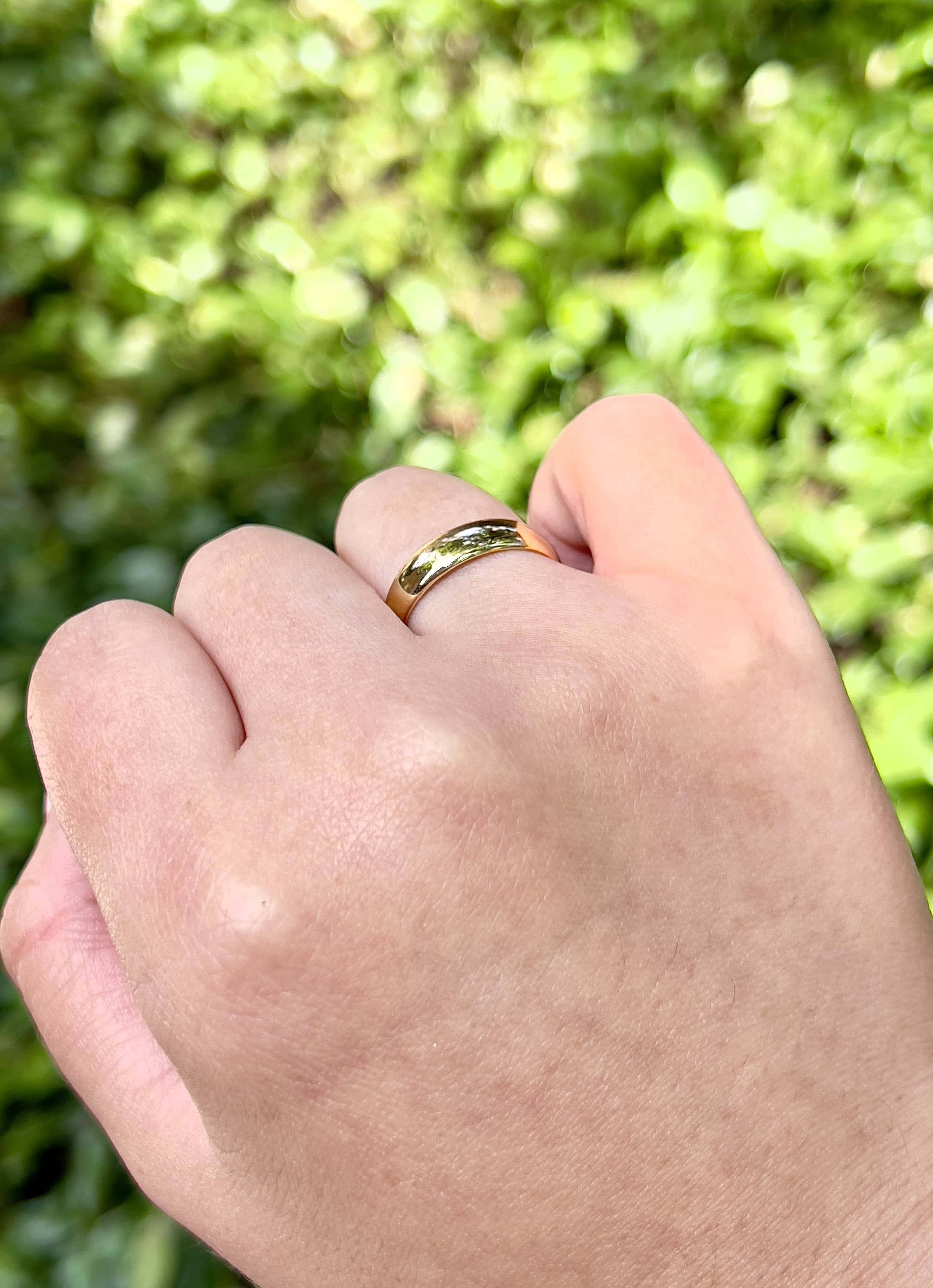 Vintage Wedding Ring, Birmingham 1925, 18K, Size 7.75