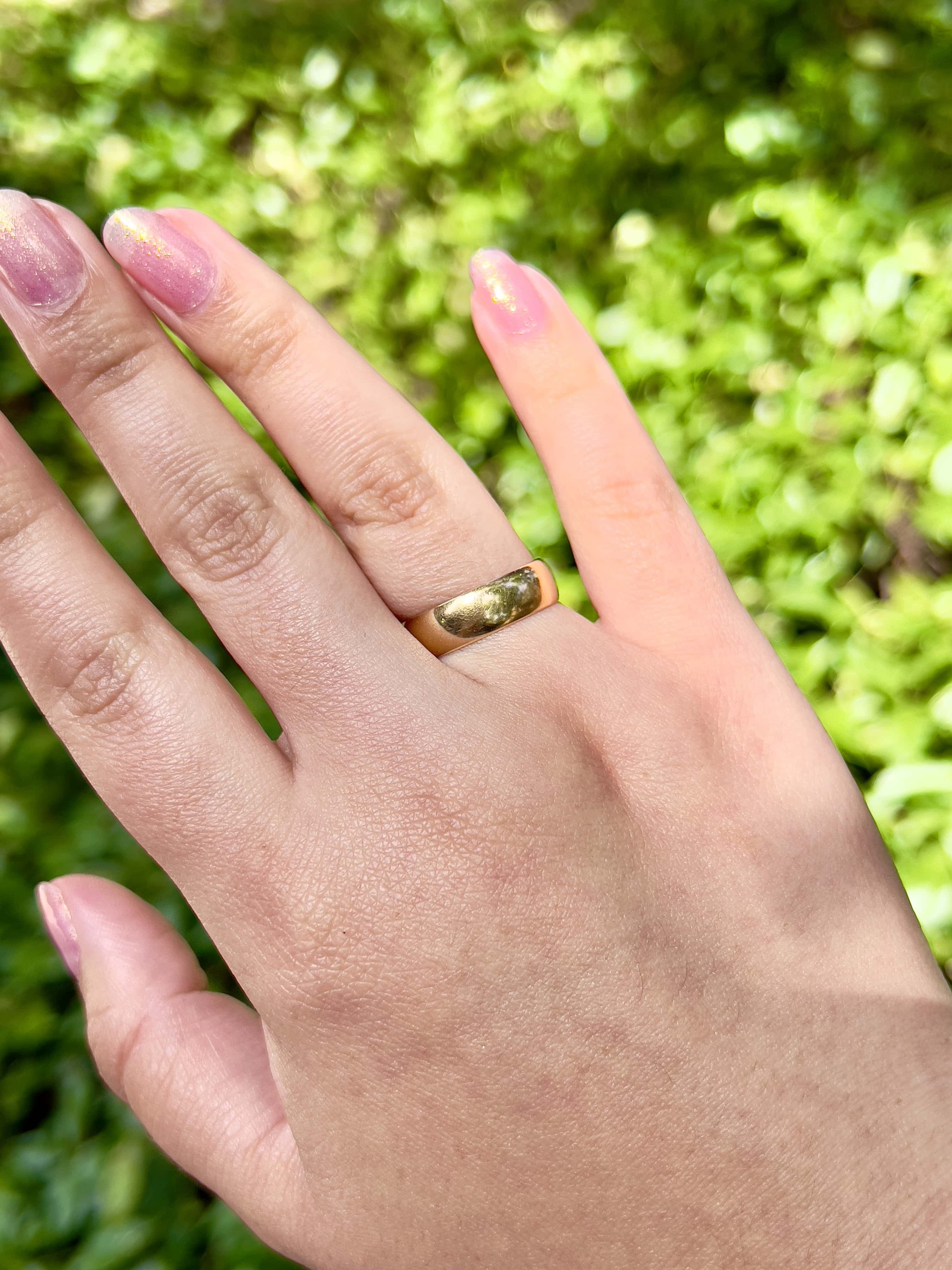 Antique Wedding Ring, Birmingham 1909, 18K, Size 8.25