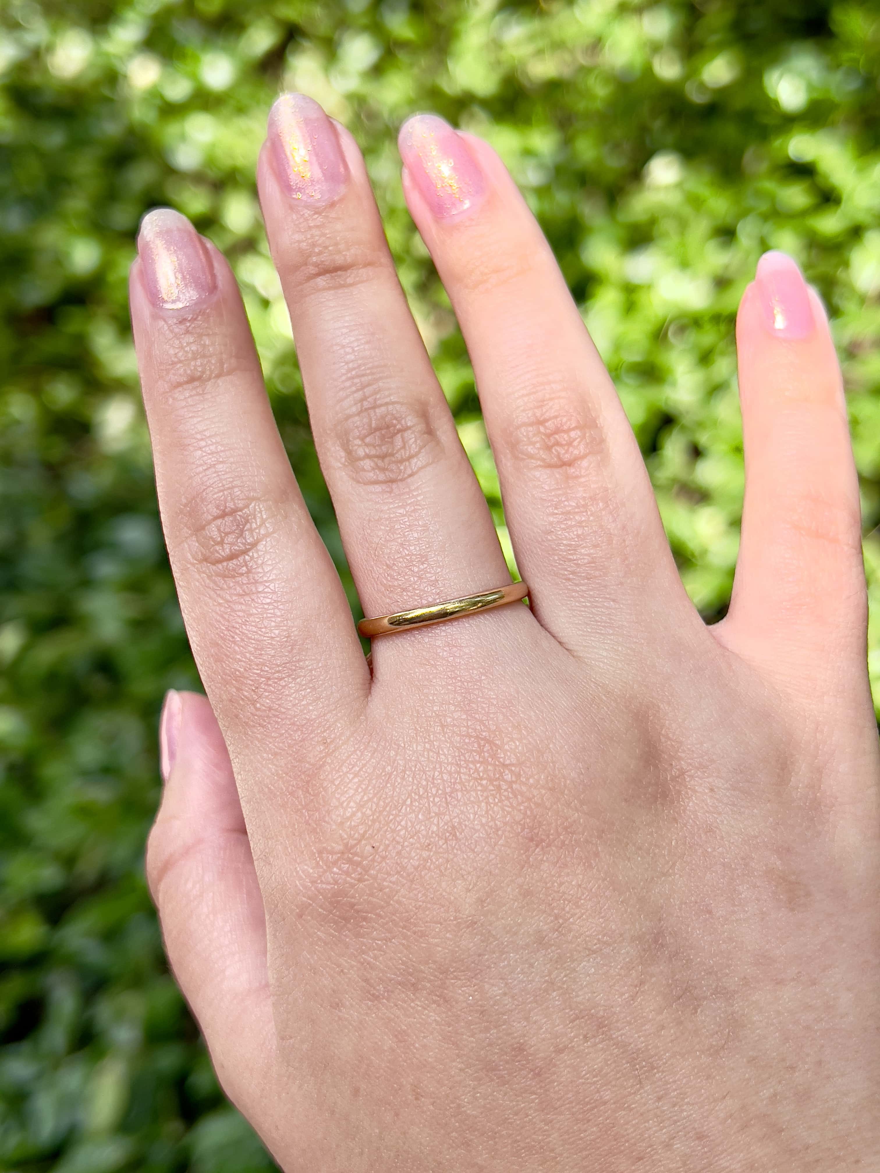 Vintage 22KT Stacking Ring, London 1932, Size 8.75
