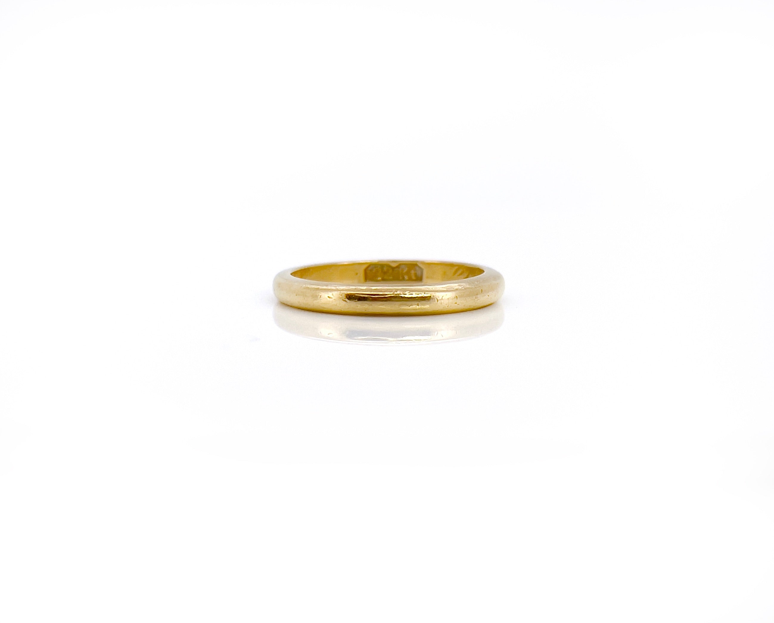Antique Wedding Band, 20K, Size 5.25