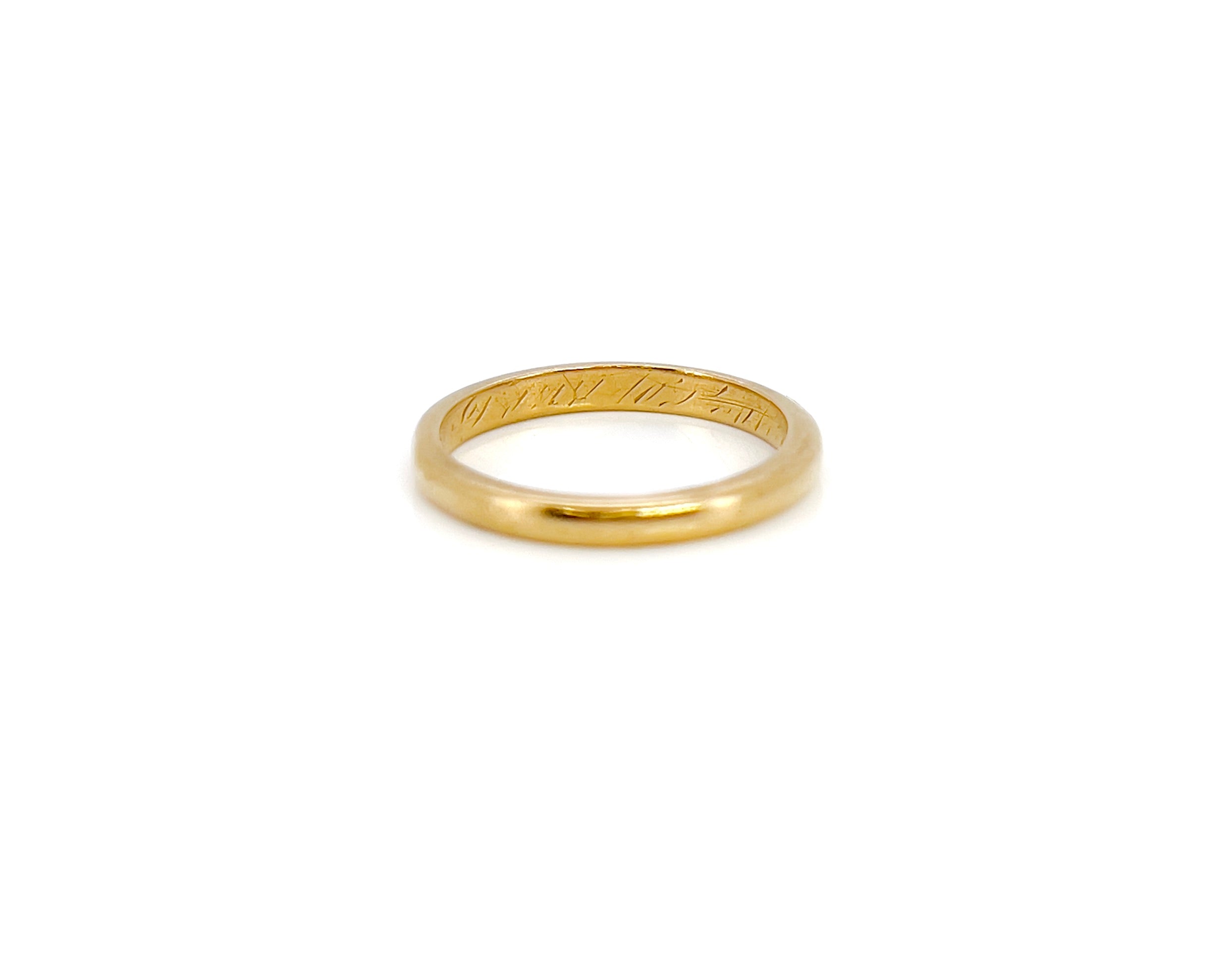 Antique Wedding Band, 20K, Size 5.25