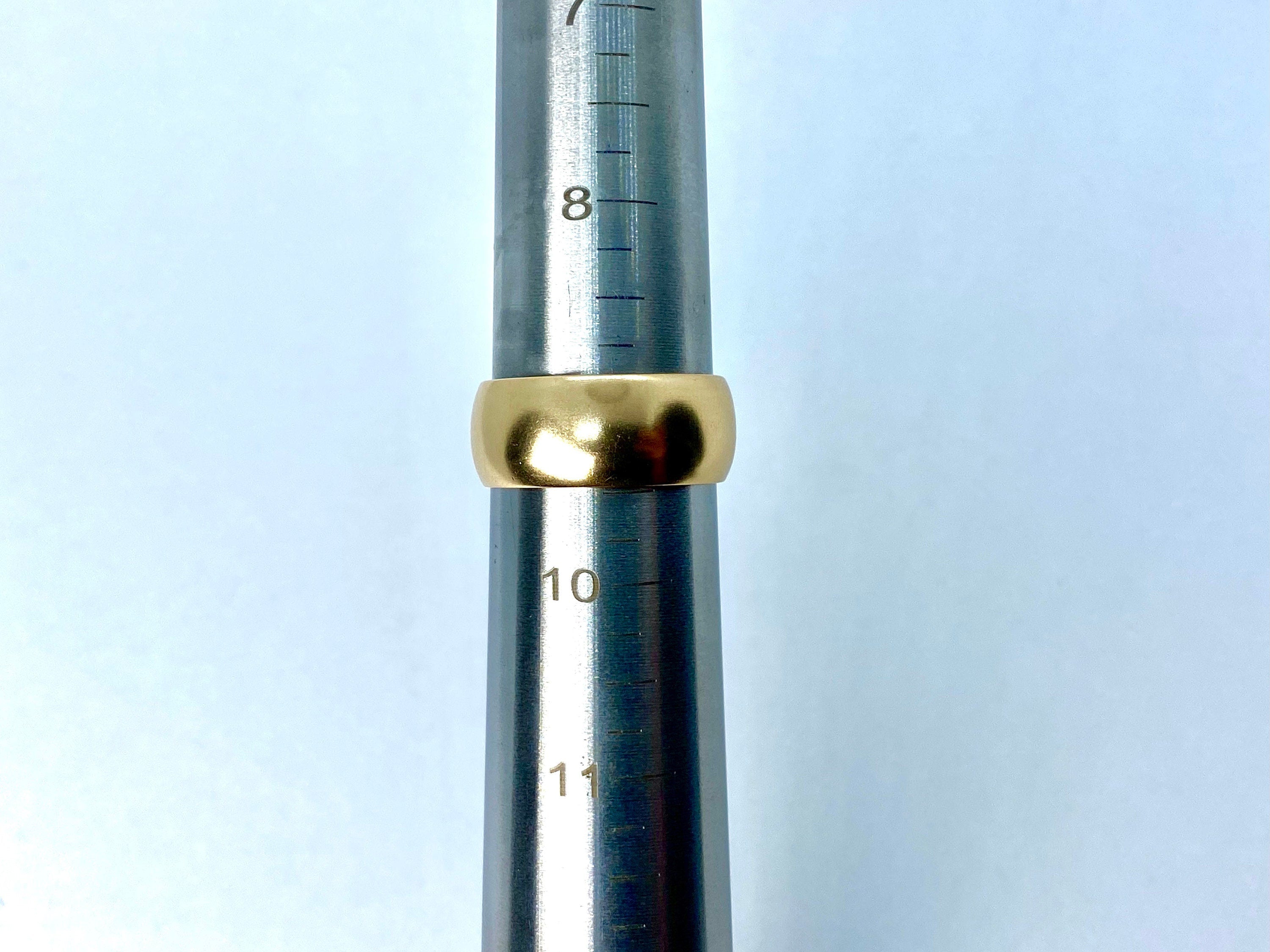 Antique 14K JR Wood Band, M.E.J. to D.J.K., Victorian