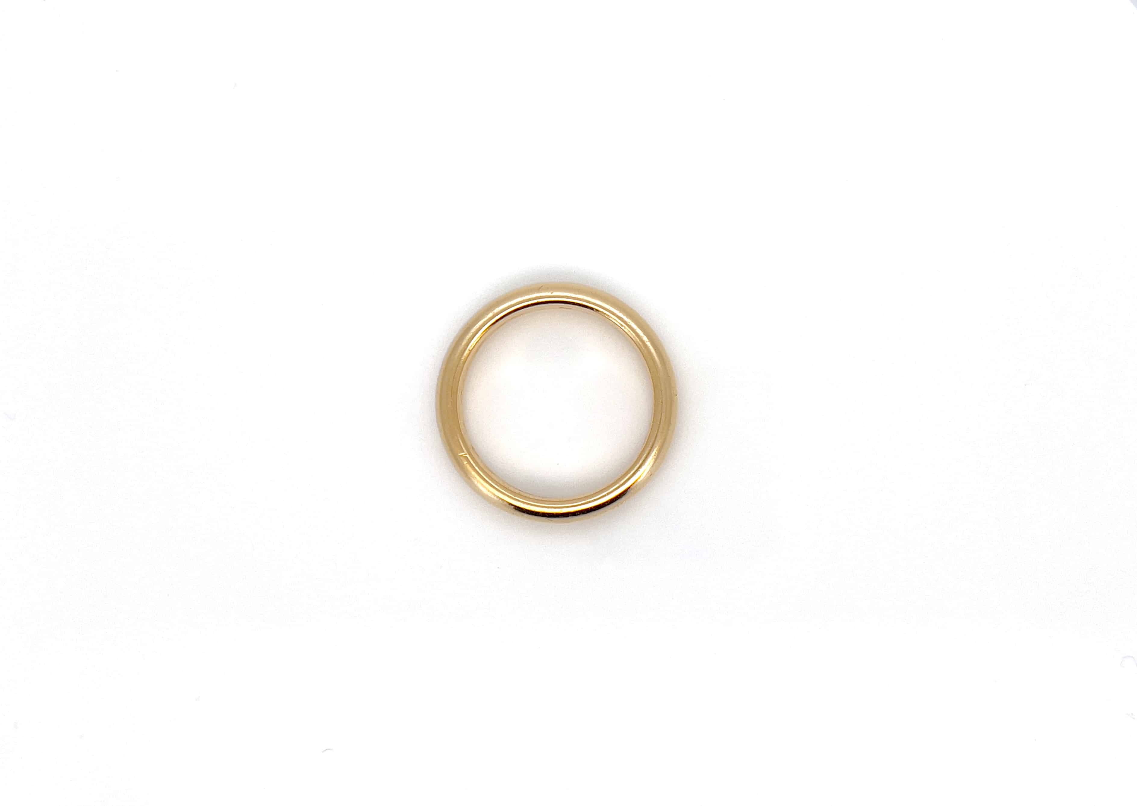 Antique JR Wood Ring, J.G. to V.P. 12-31-15, Size 6