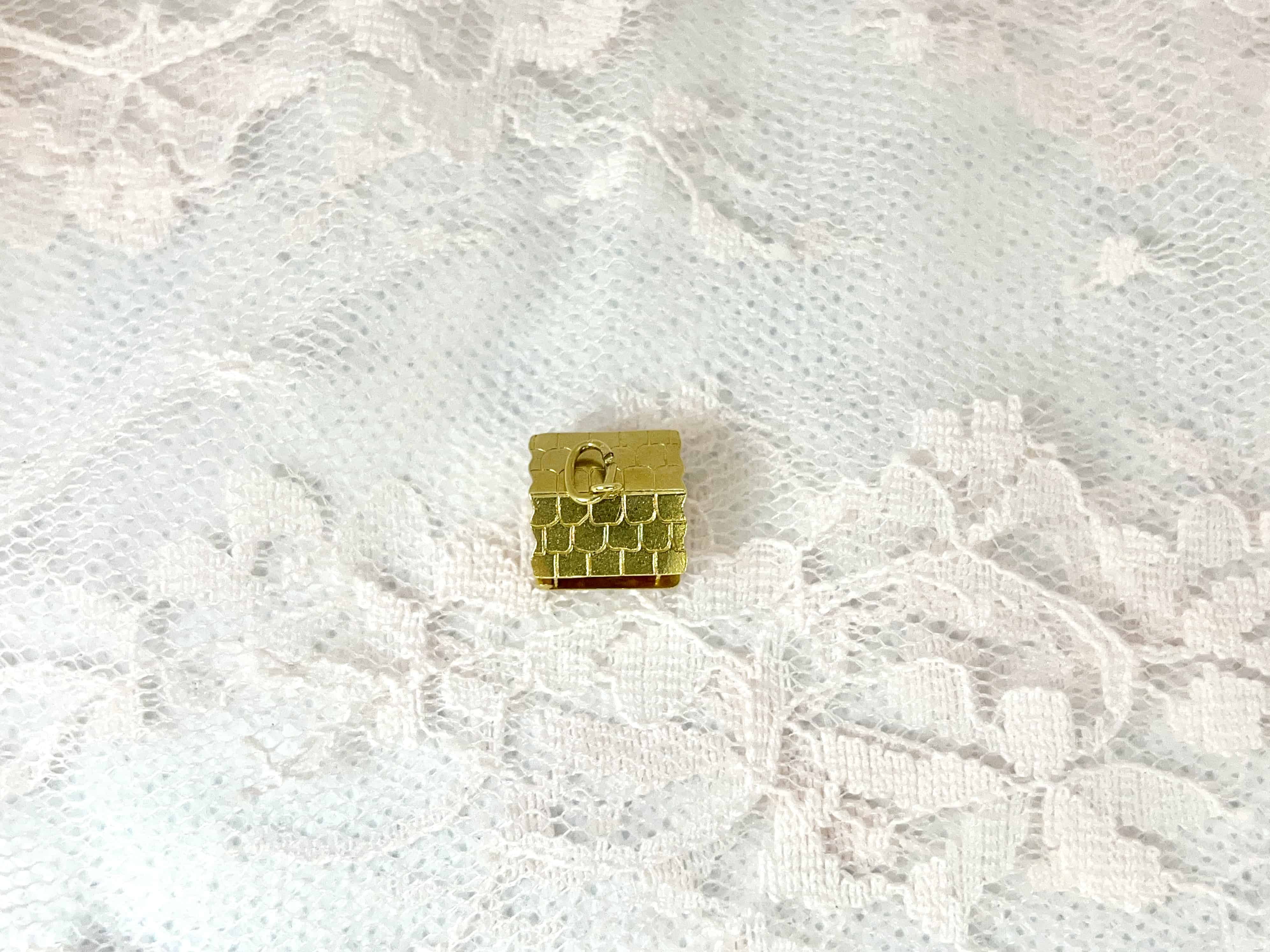 Vintage Cabin & Cauldron Charm, Swiss Chalet
