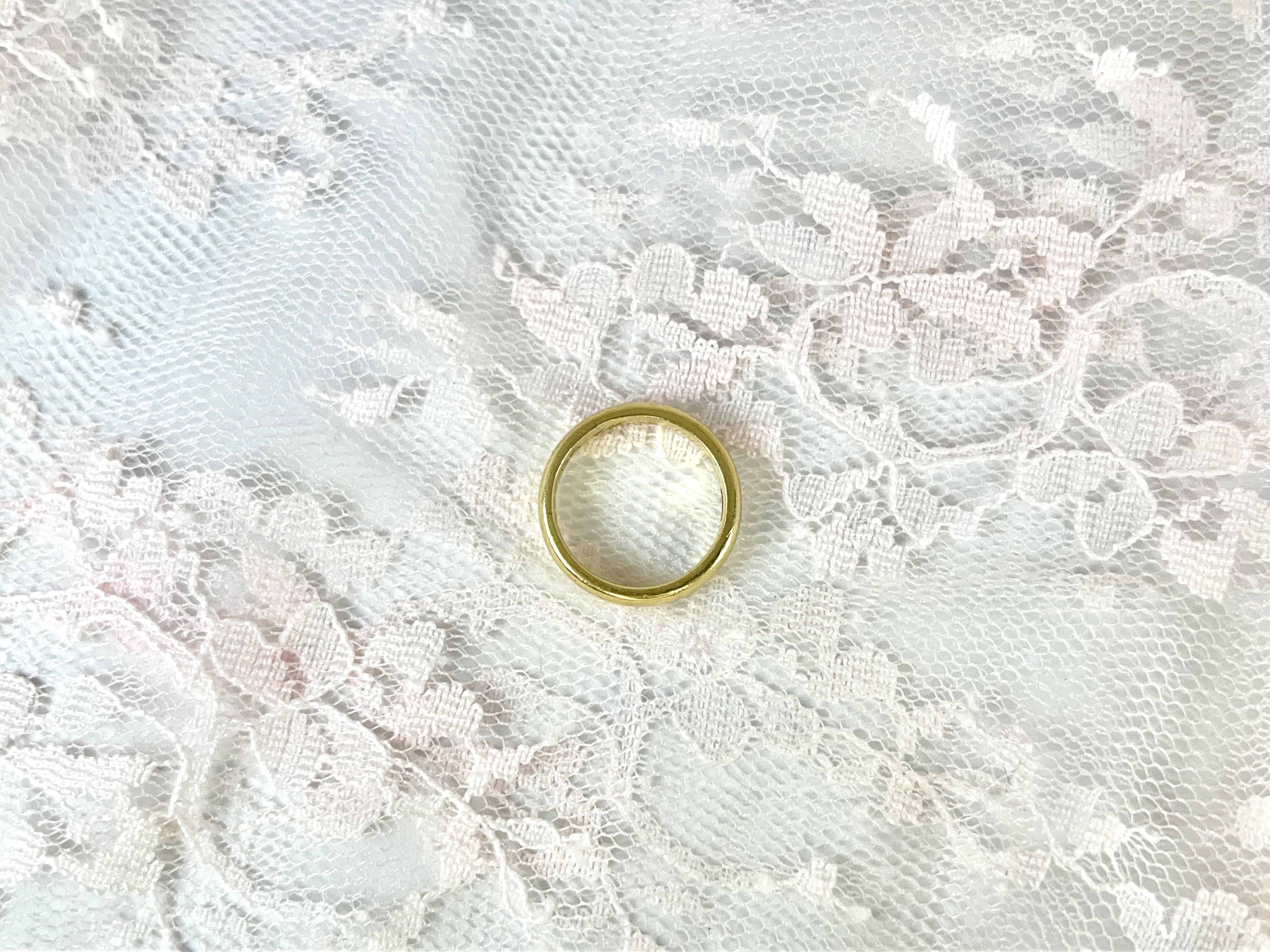 Antique Gold Band, Ben to Jessie Dec. 22-14, 18K, Size 6.25