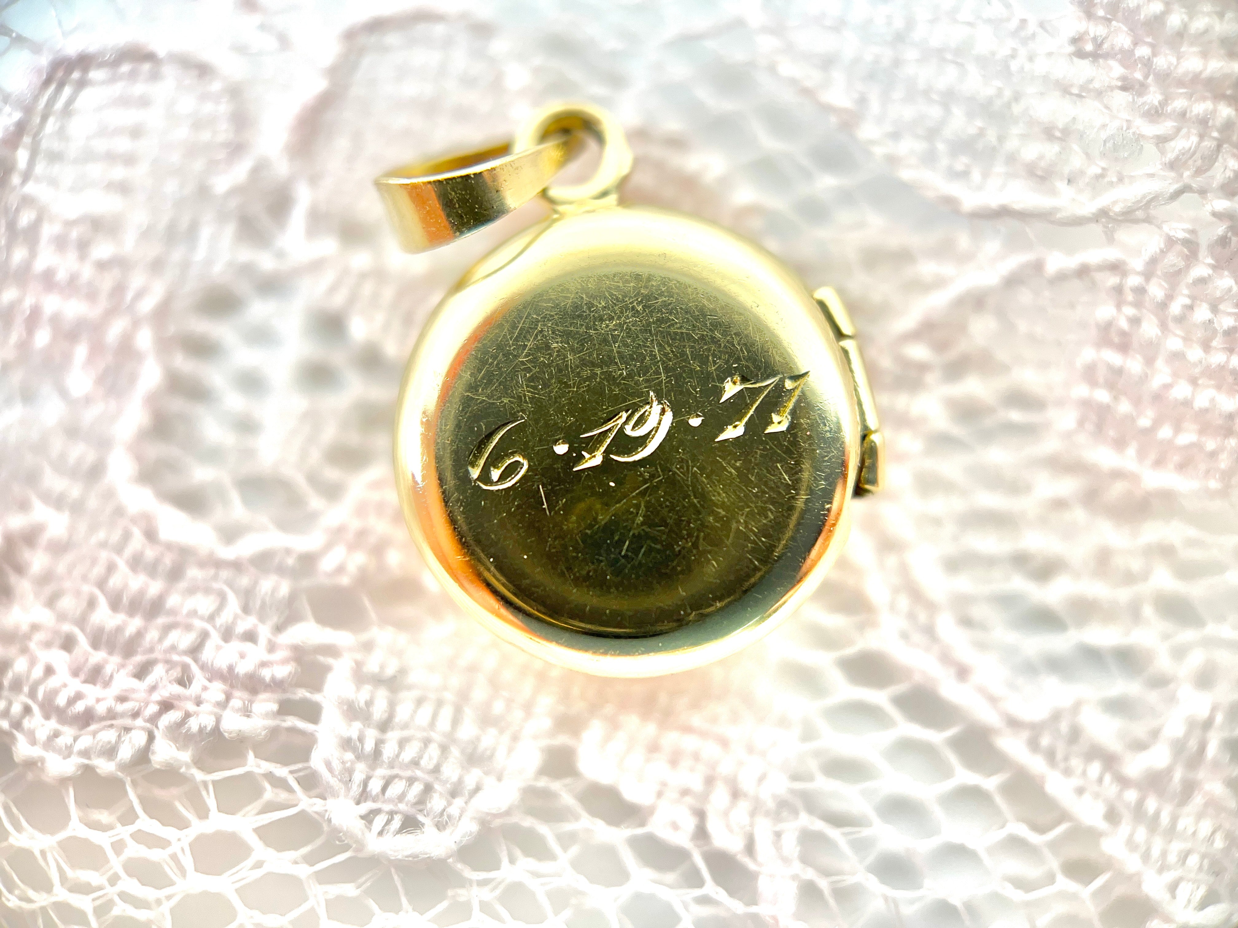 Mini Locket, 6-19-71, 14K