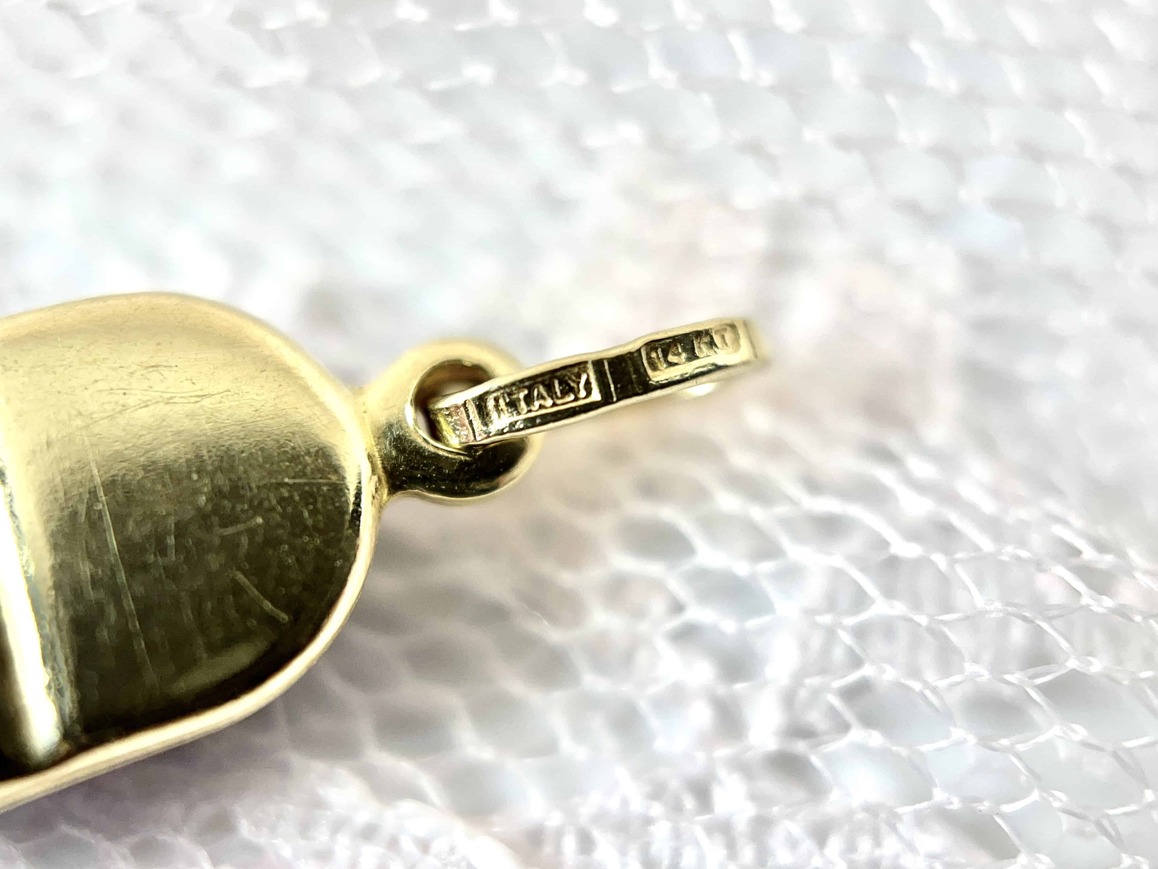 Blue Enamel Baby Shoe Charm