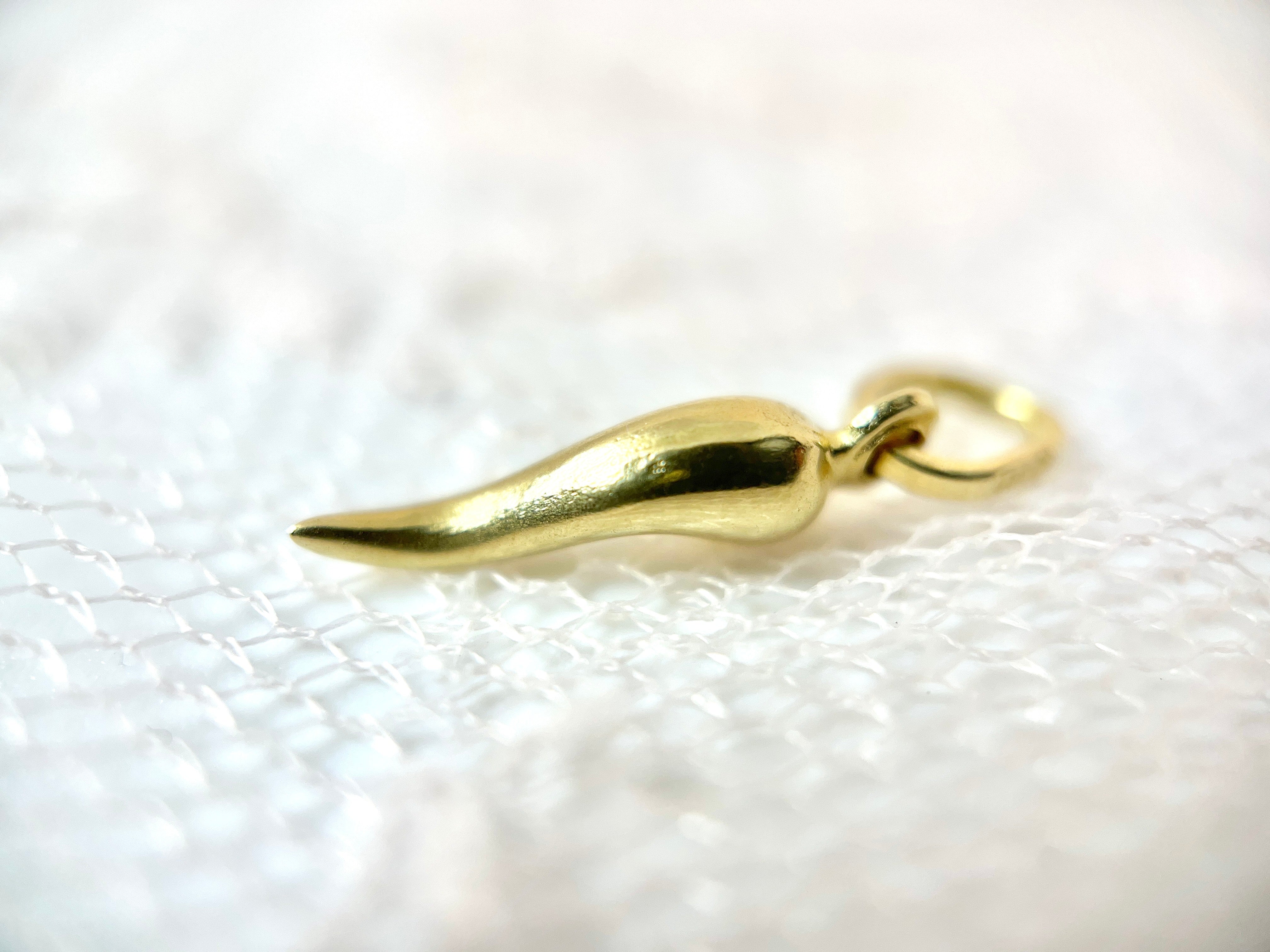 Mini Cornicello, 14K