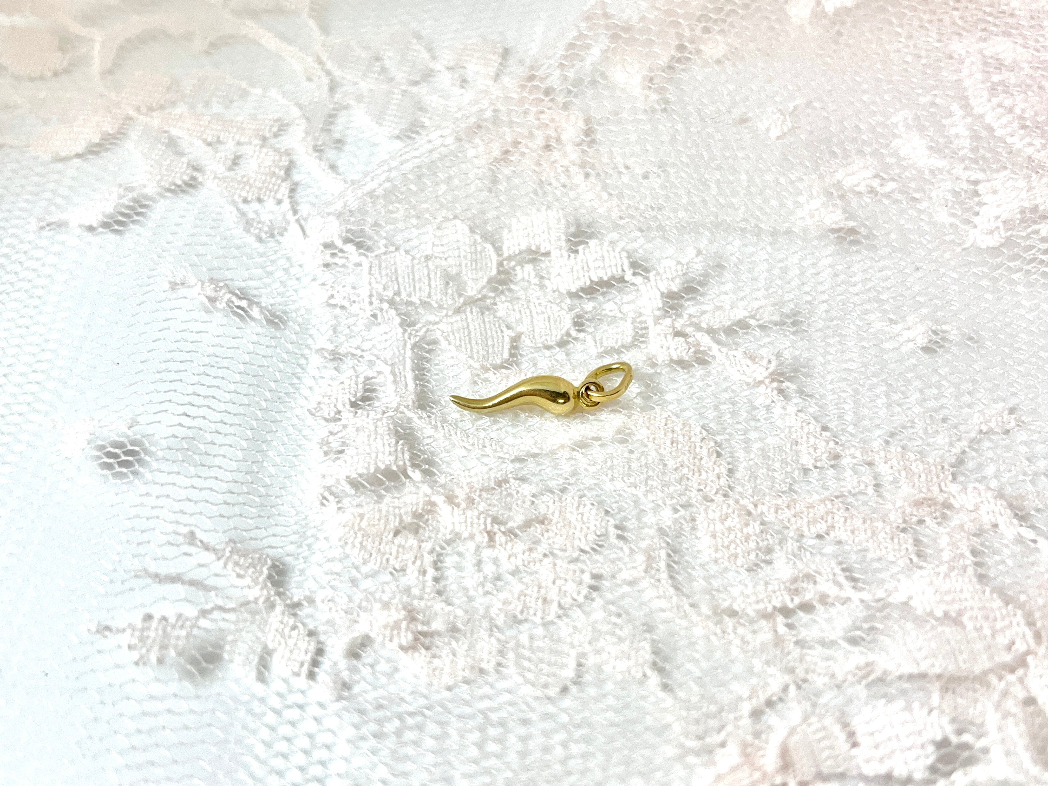 Mini Cornicello, 14K