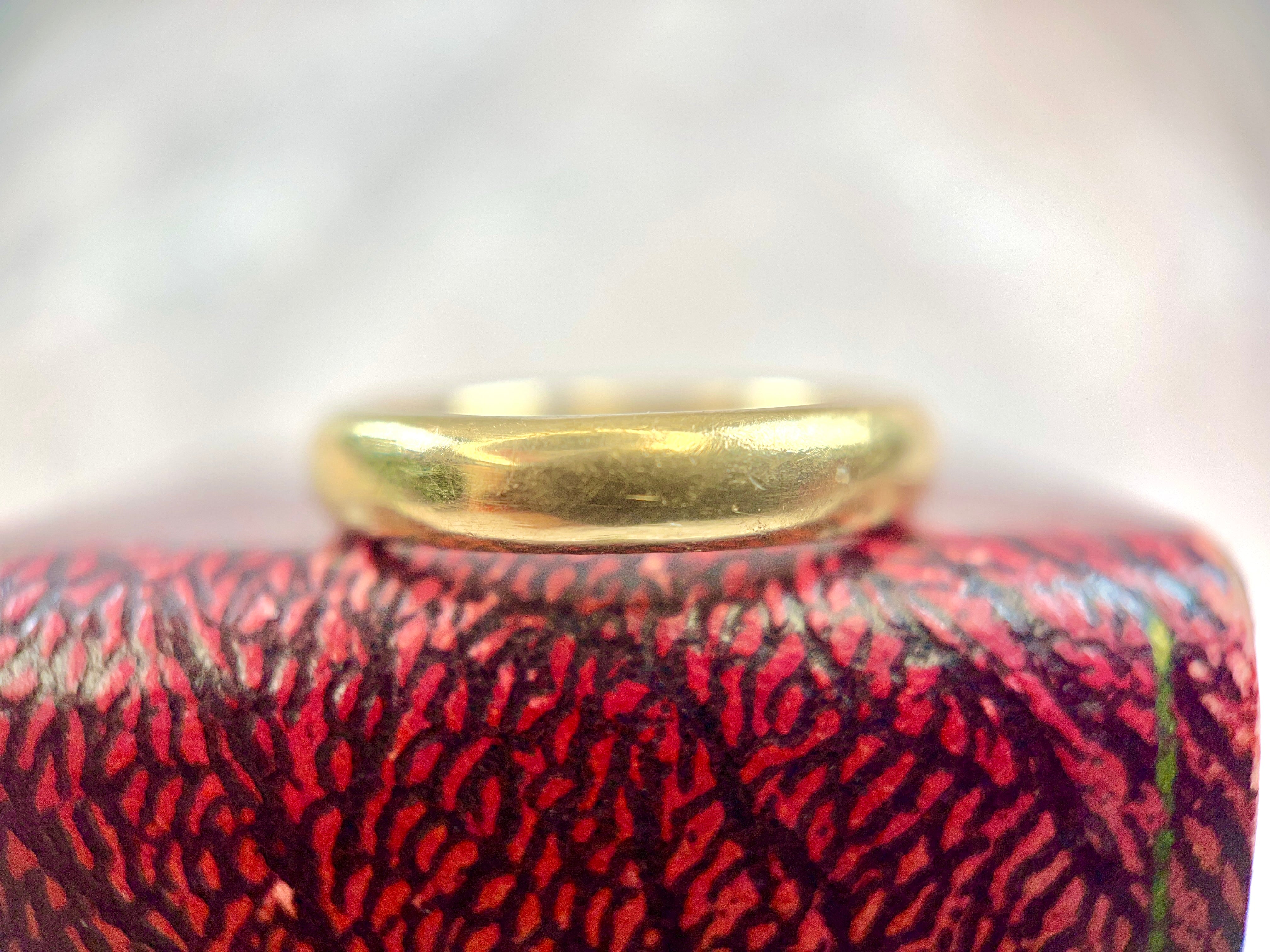 Antique Yellow Gold Ring, A.C. to F.D., Size 7.25 to 7.5