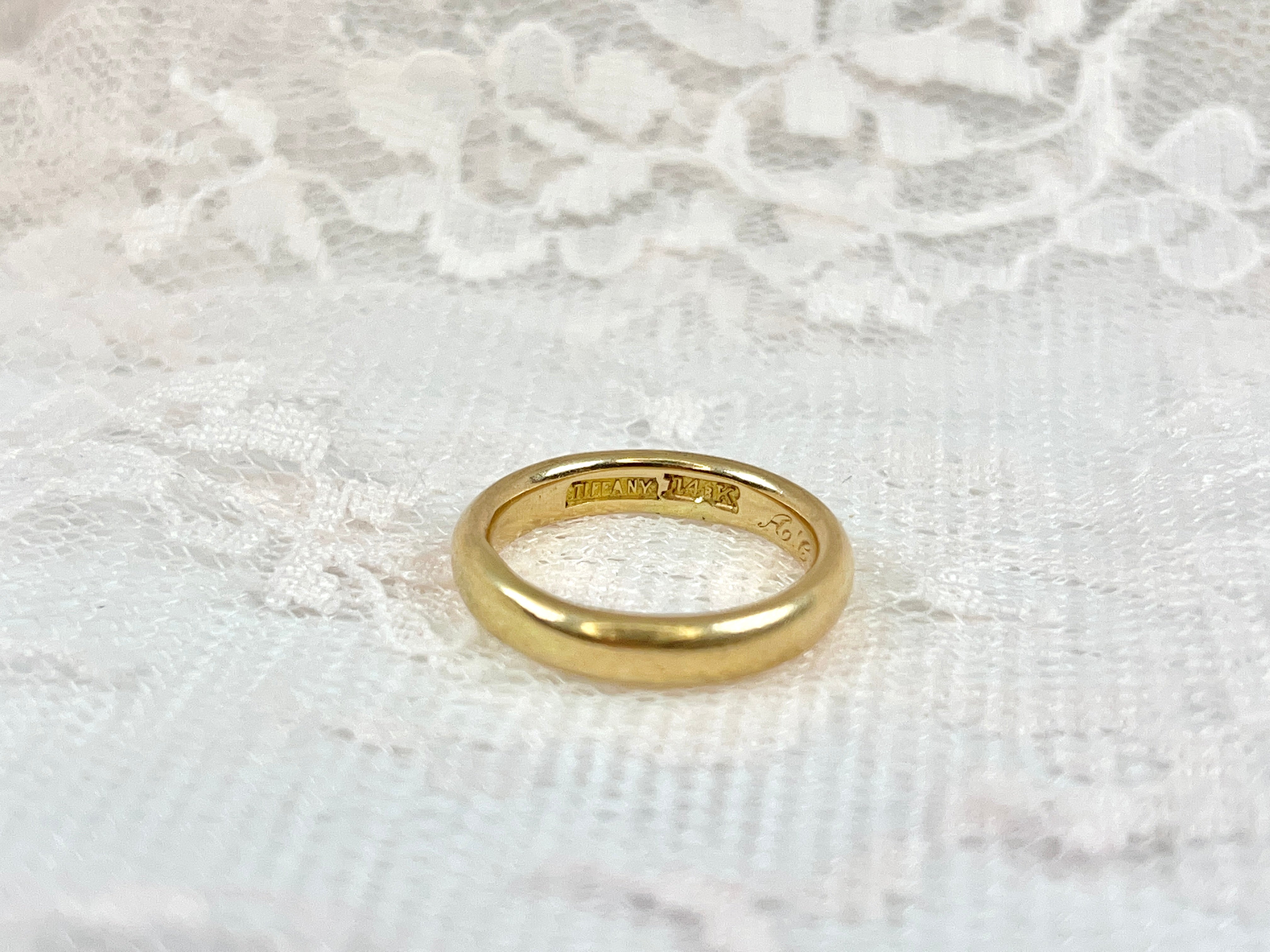 Antique Yellow Gold Ring, A.C. to F.D., Size 7.25 to 7.5