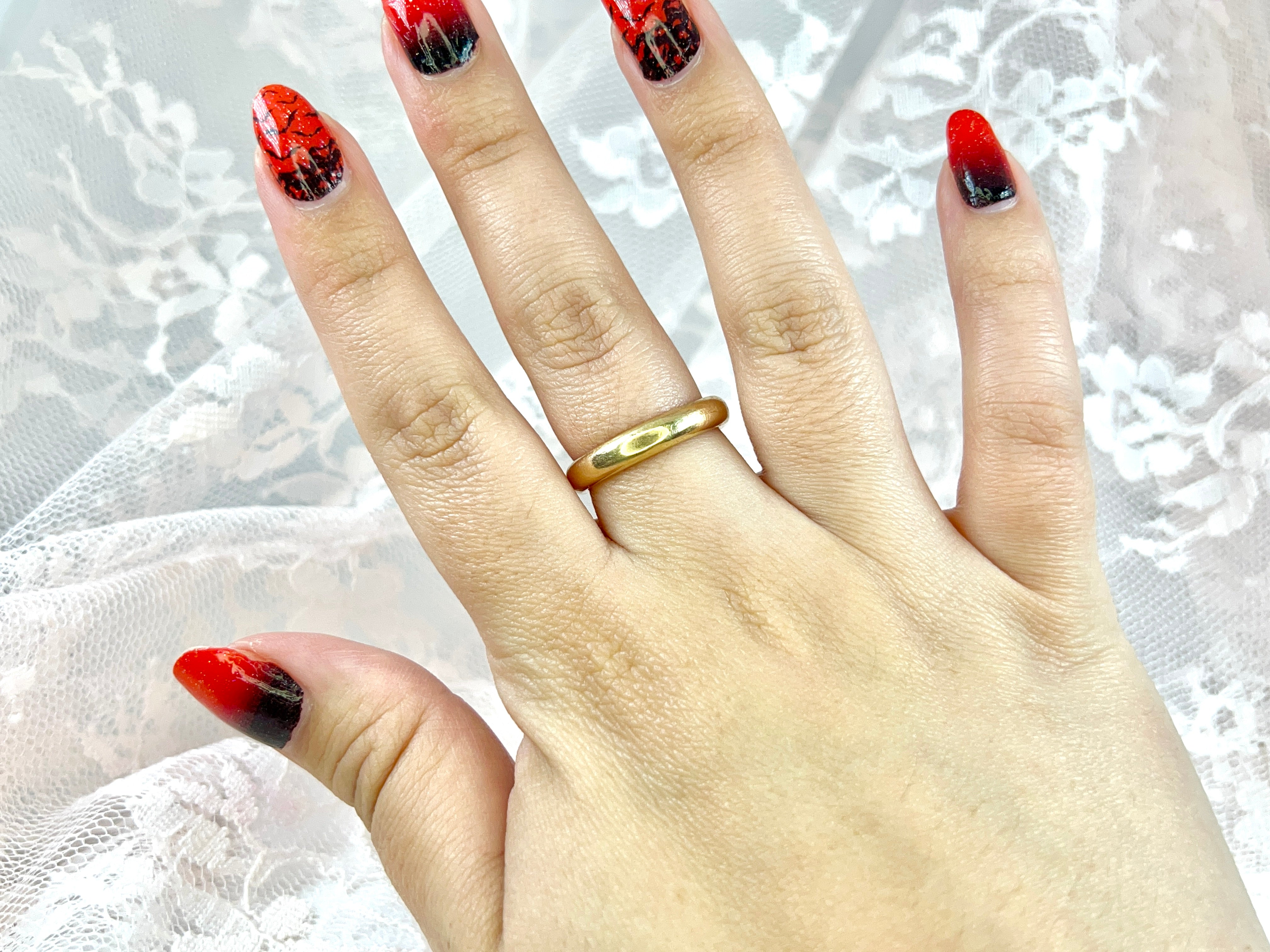 Antique Yellow Gold Ring, A.C. to F.D., Size 7.25 to 7.5