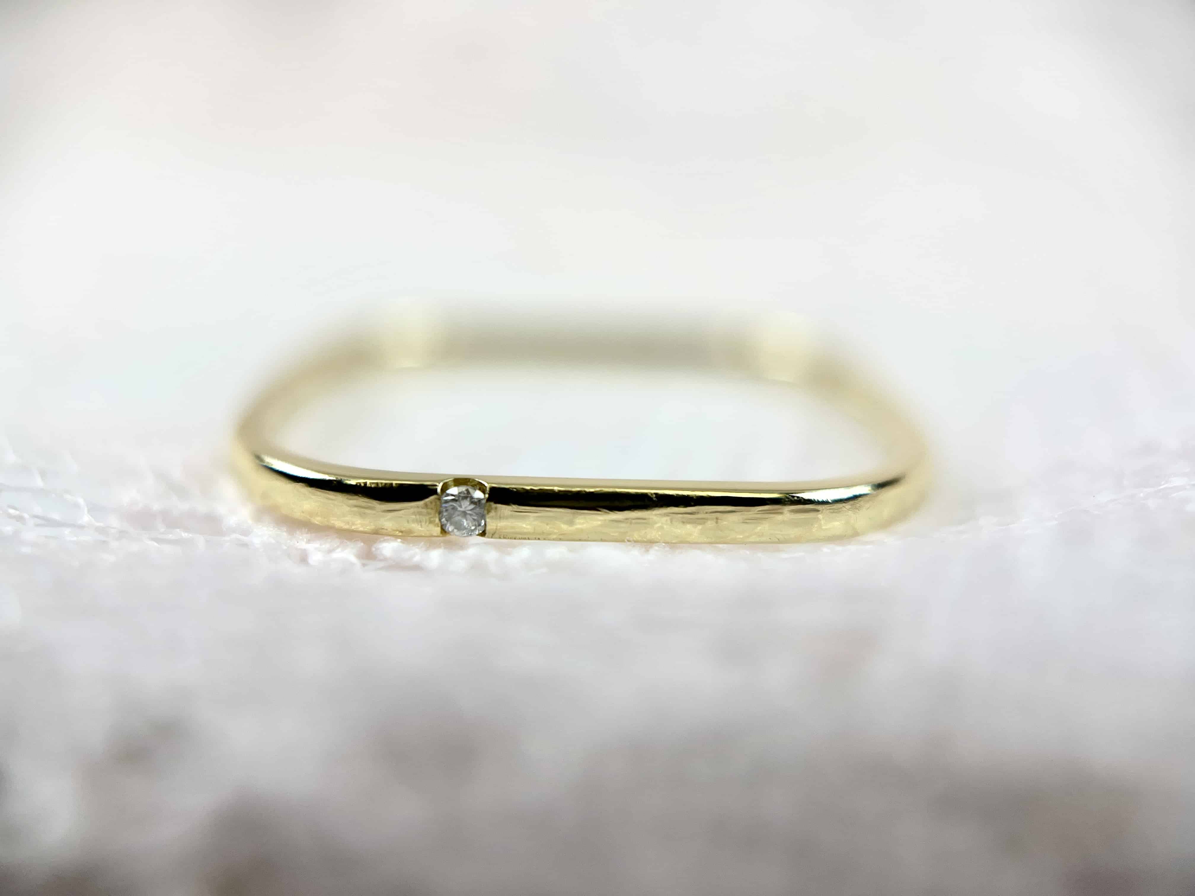 T&Co. Square Diamond Ring, Size 6.75 to 7