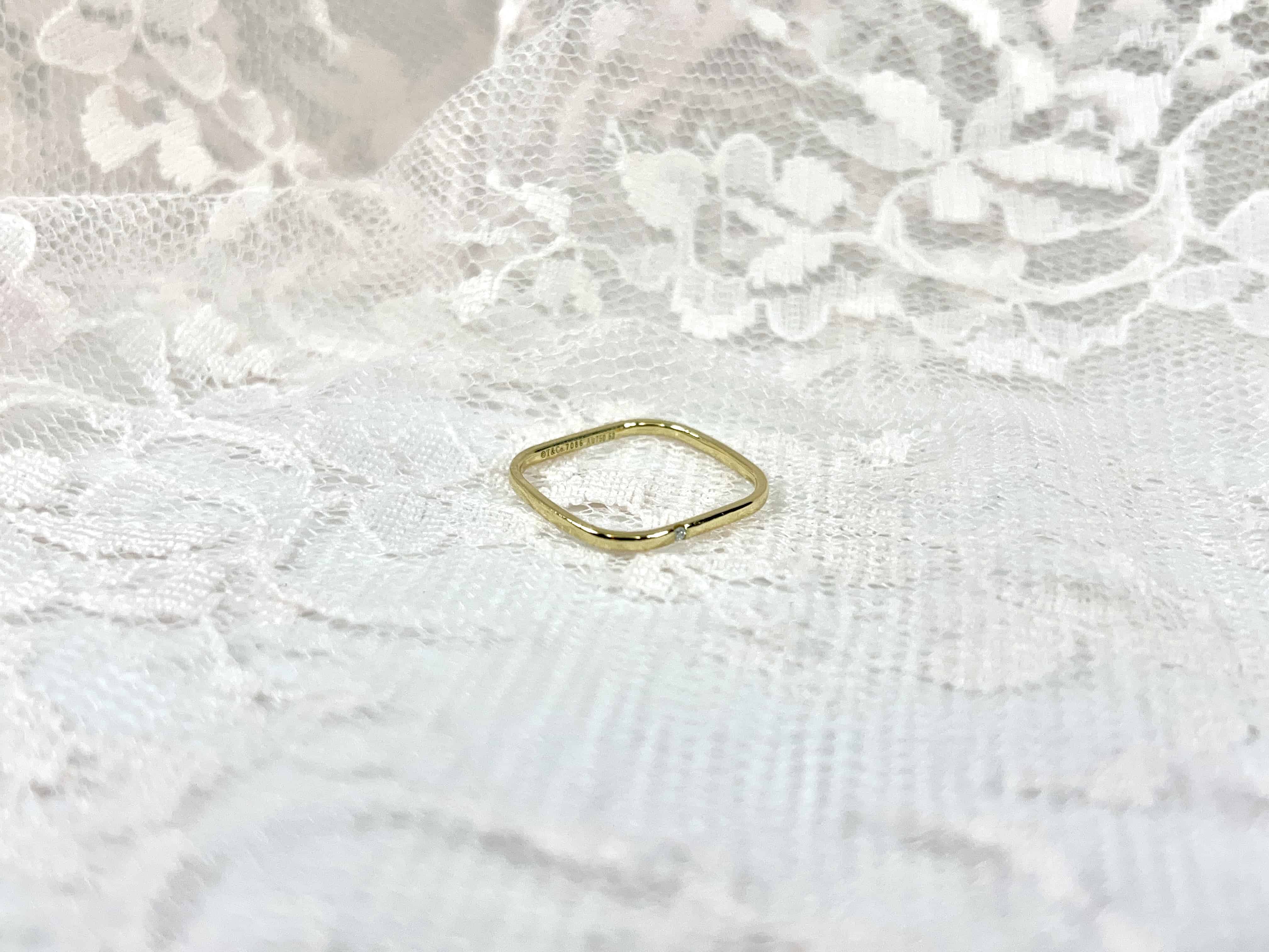 T&Co. Square Diamond Ring, Size 6.75 to 7