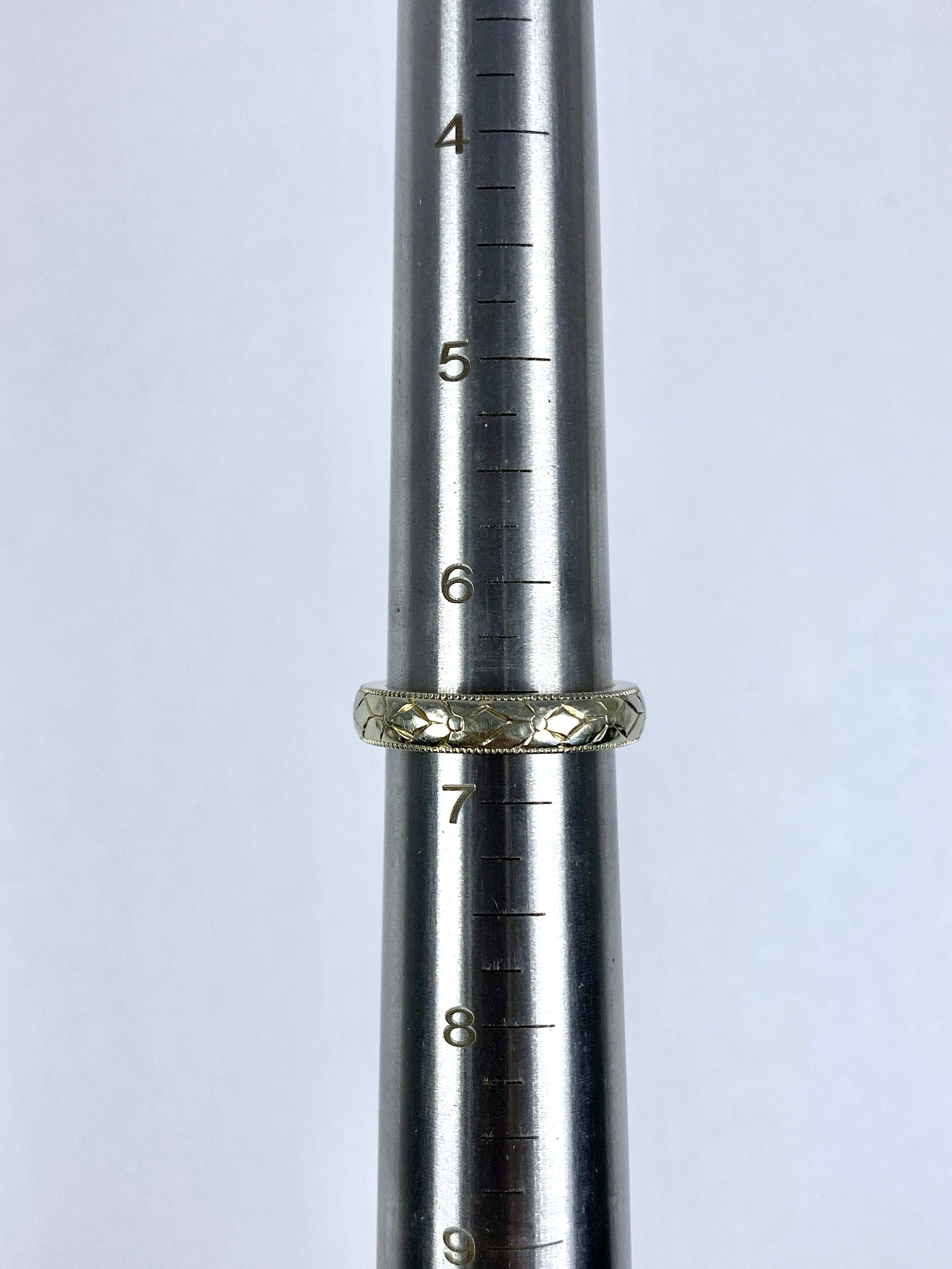 Two Tone, Heavy Wedding Band, 6-28-05, Size 6.75