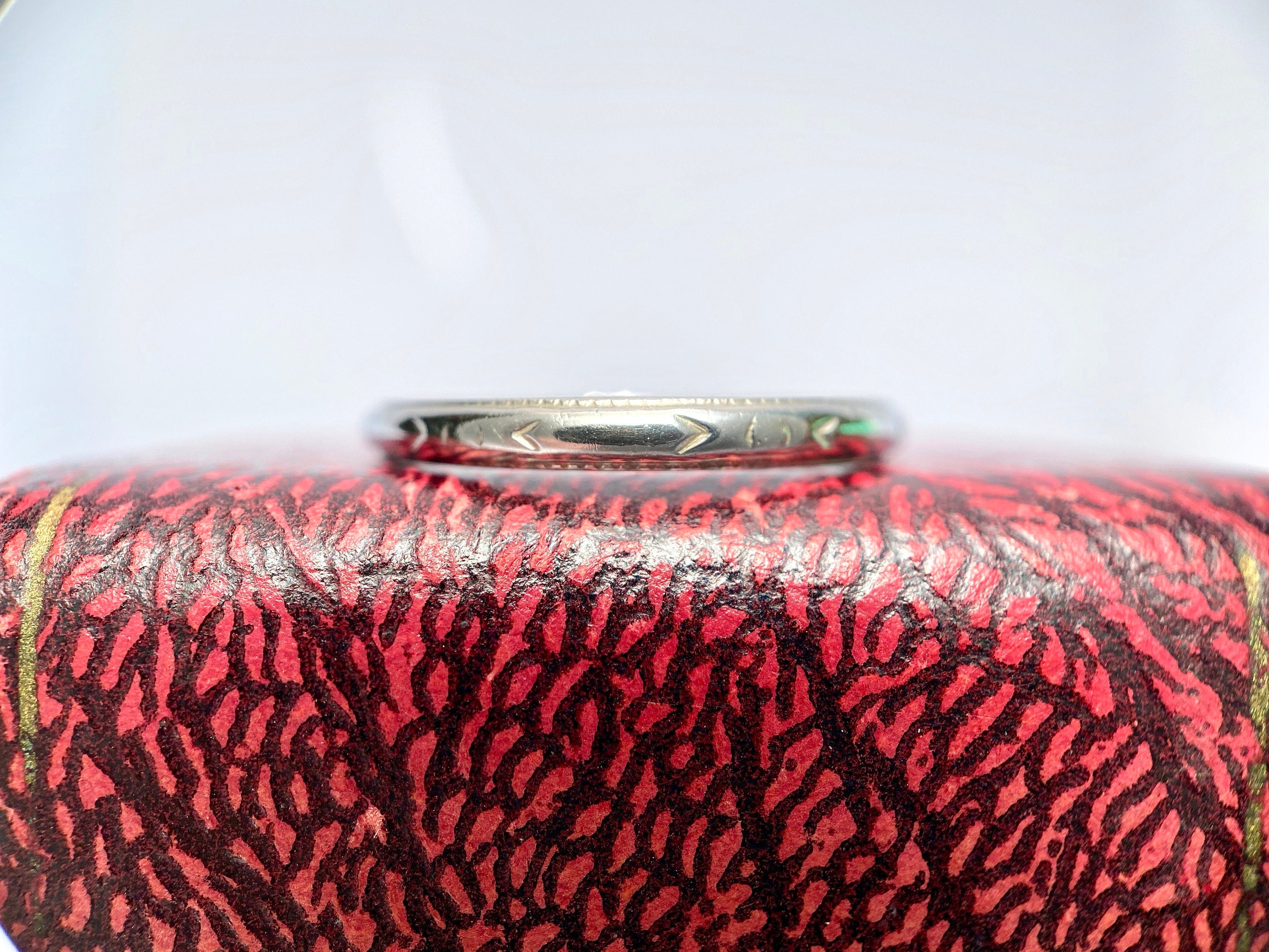 Vintage White Gold Wedding Band, Size 7